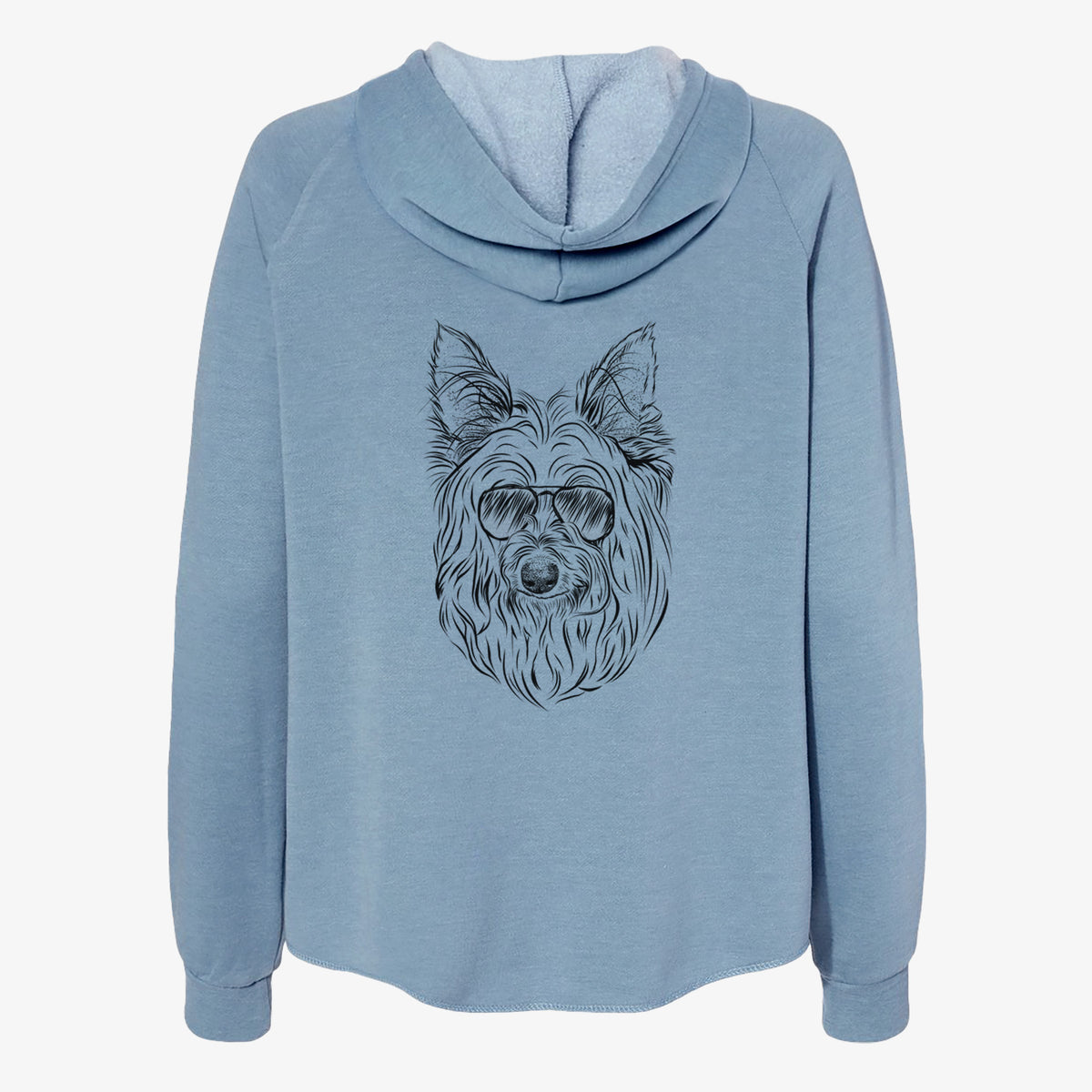 Daisy May the Silky Terrier - Women's Cali Wave Zip-Up Sweatshirt