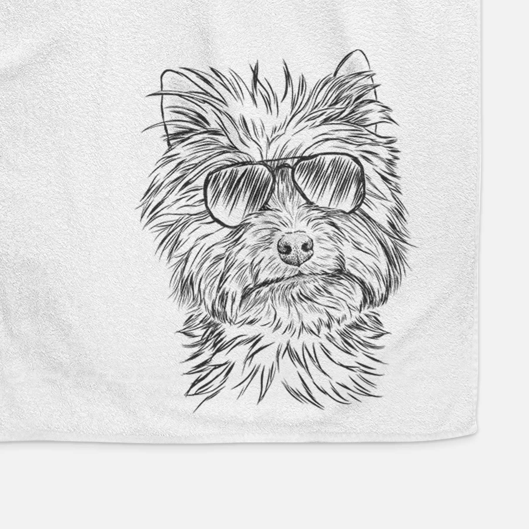 Dakota the Yorkshire Terrier Decorative Hand Towel