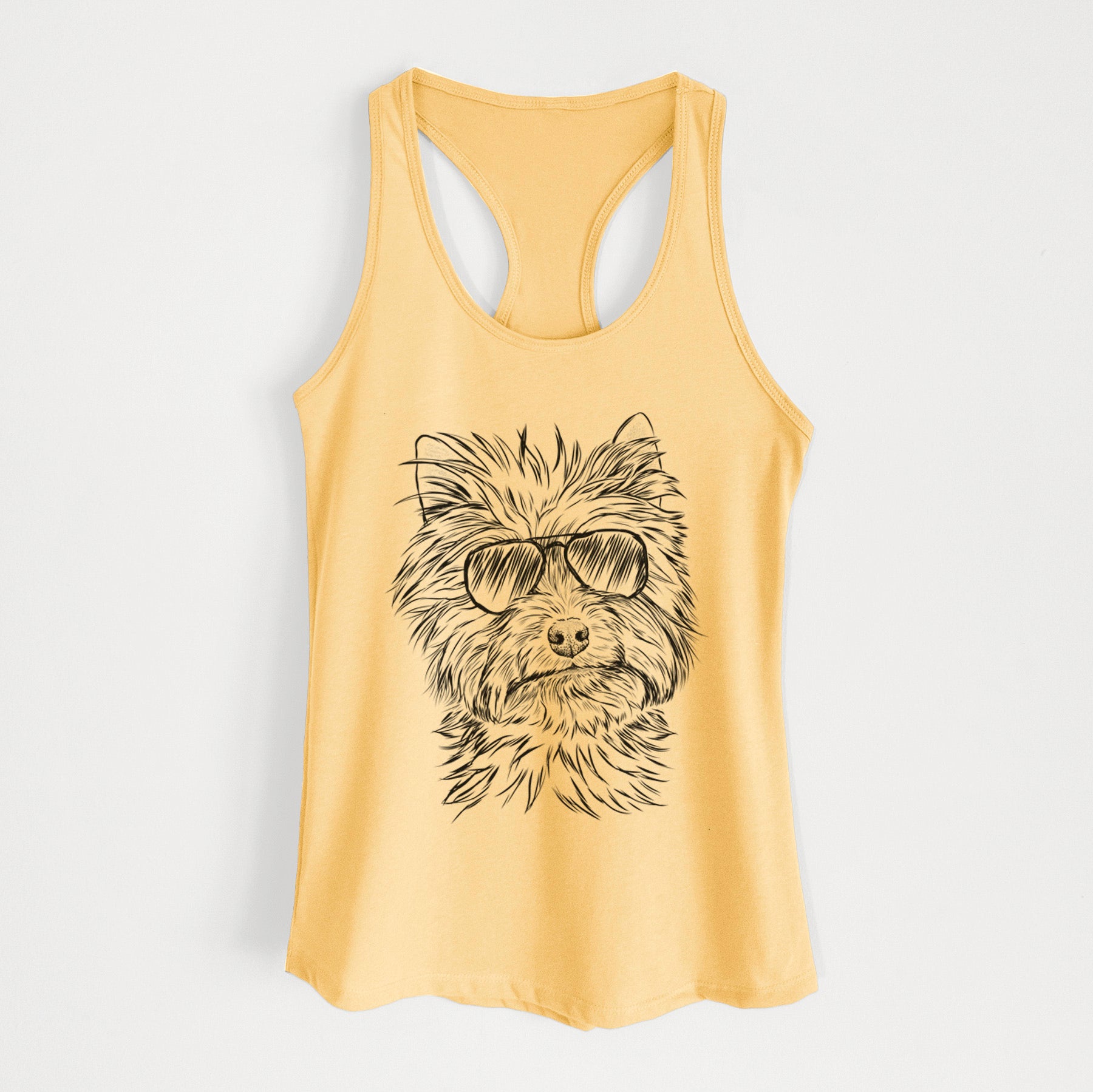 Dakota the Yorkshire Terrier - Women's Racerback Tanktop