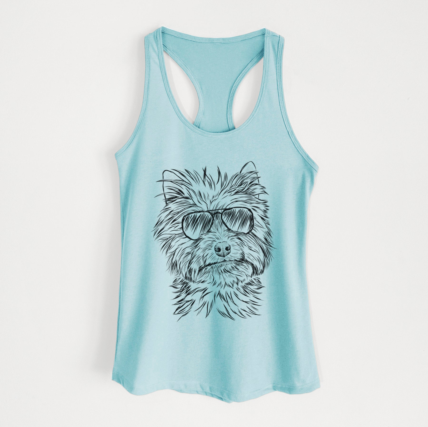 Dakota the Yorkshire Terrier - Women's Racerback Tanktop