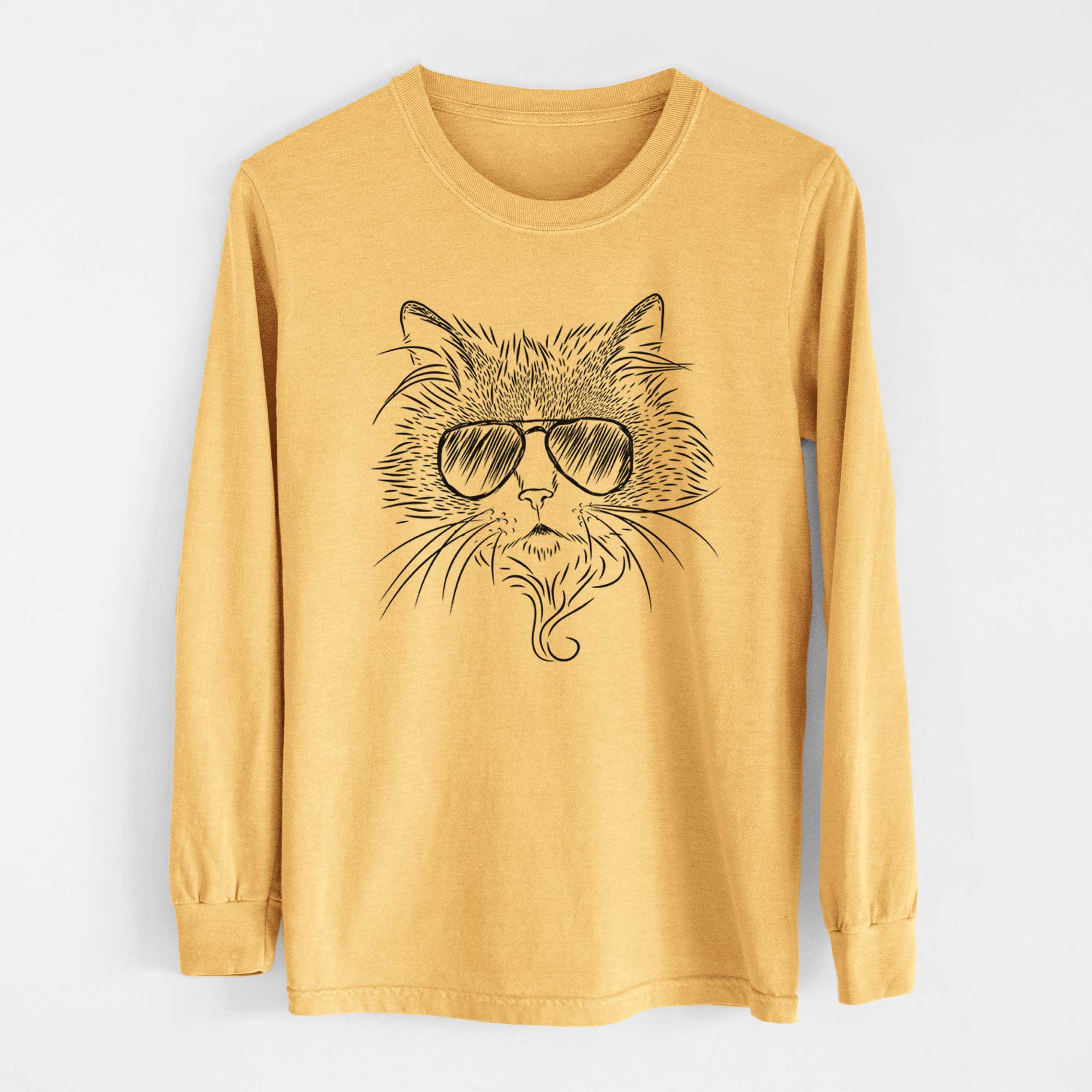 Aviators Daniel the Ragdoll Cat - Heavyweight 100% Cotton Long Sleeve