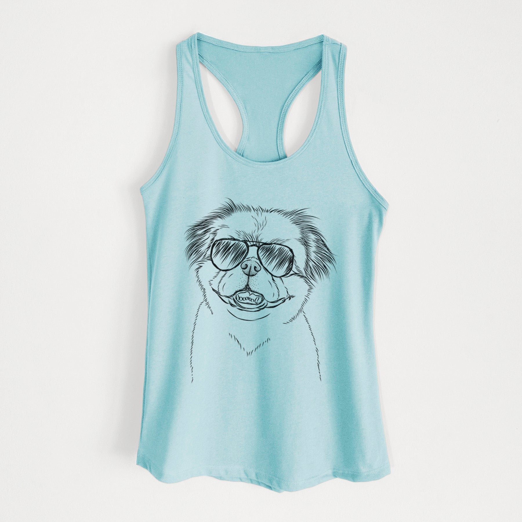 Danny the Pekingese - Women's Racerback Tanktop