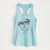 Darling Chloe the Pug - Women's Racerback Tanktop