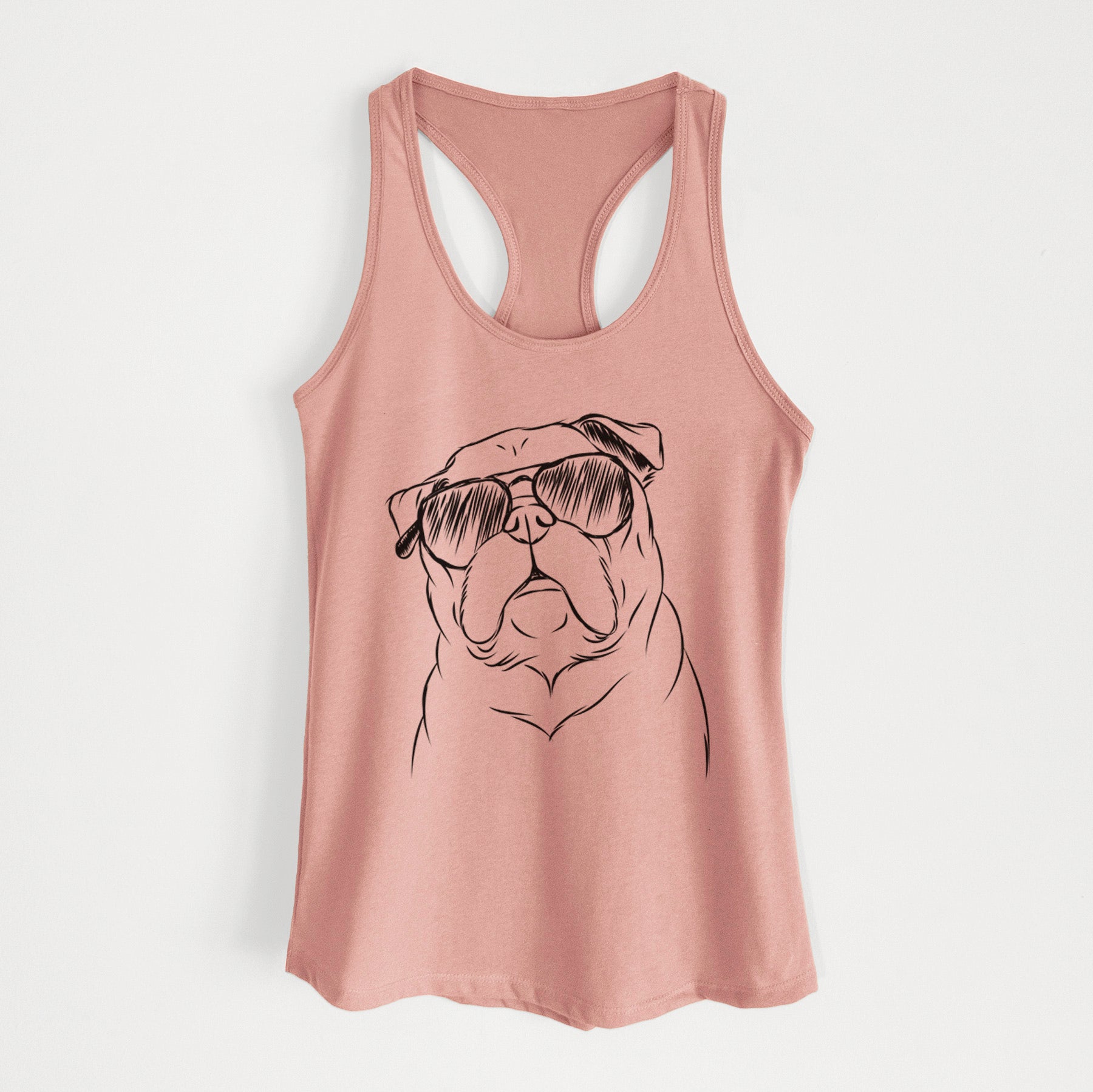 Darling Chloe the Pug - Women's Racerback Tanktop