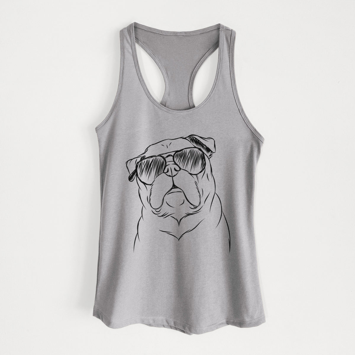 Darling Chloe the Pug - Women's Racerback Tanktop