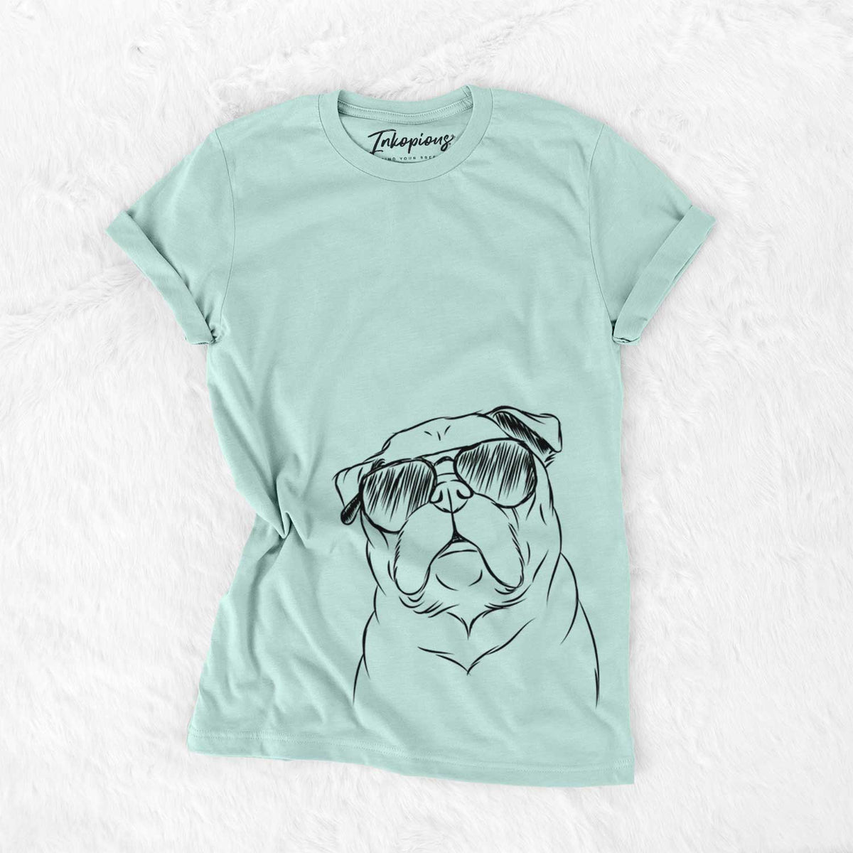 Aviator Darling Chloe the Pug - Unisex Crewneck