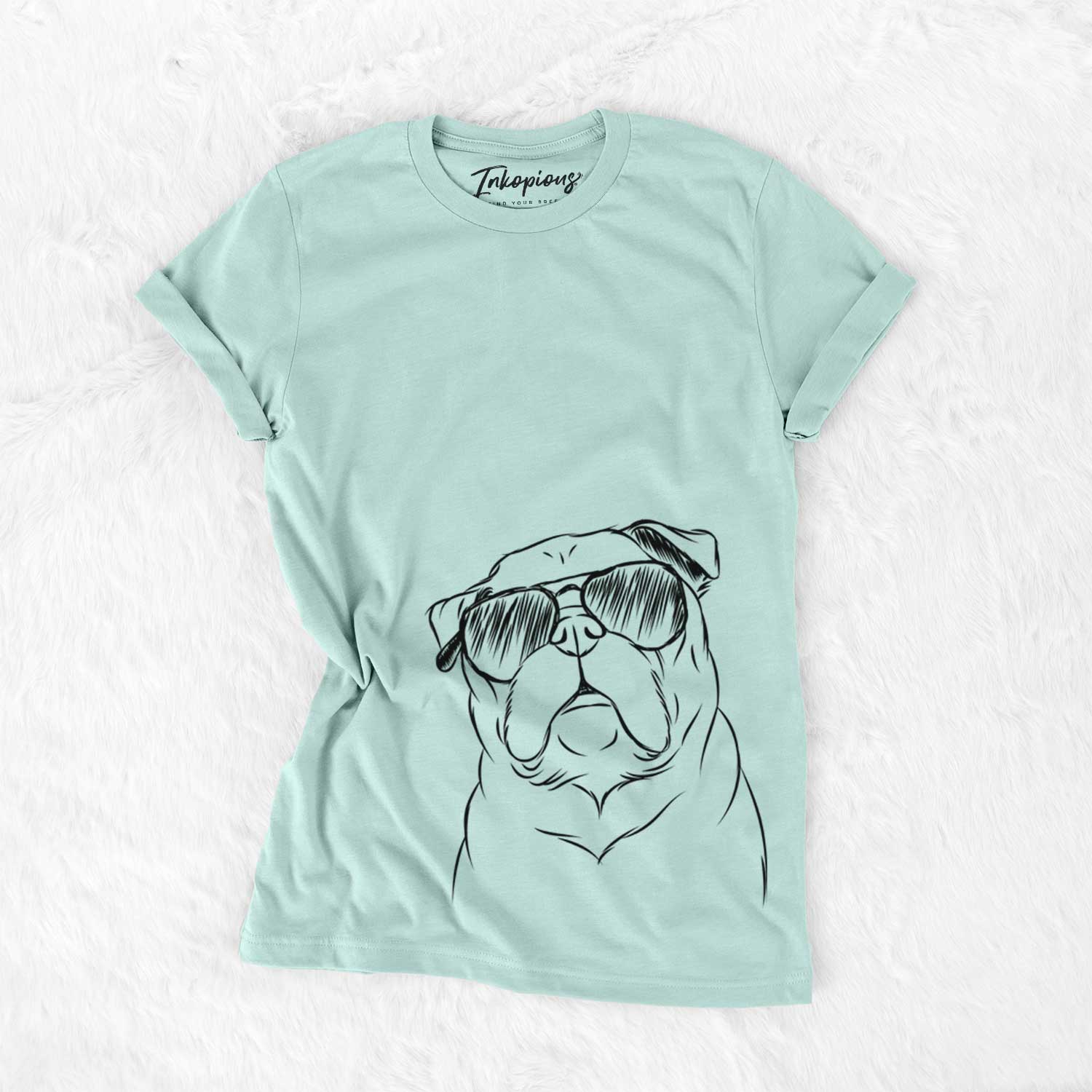 Aviator Darling Chloe the Pug - Unisex Crewneck
