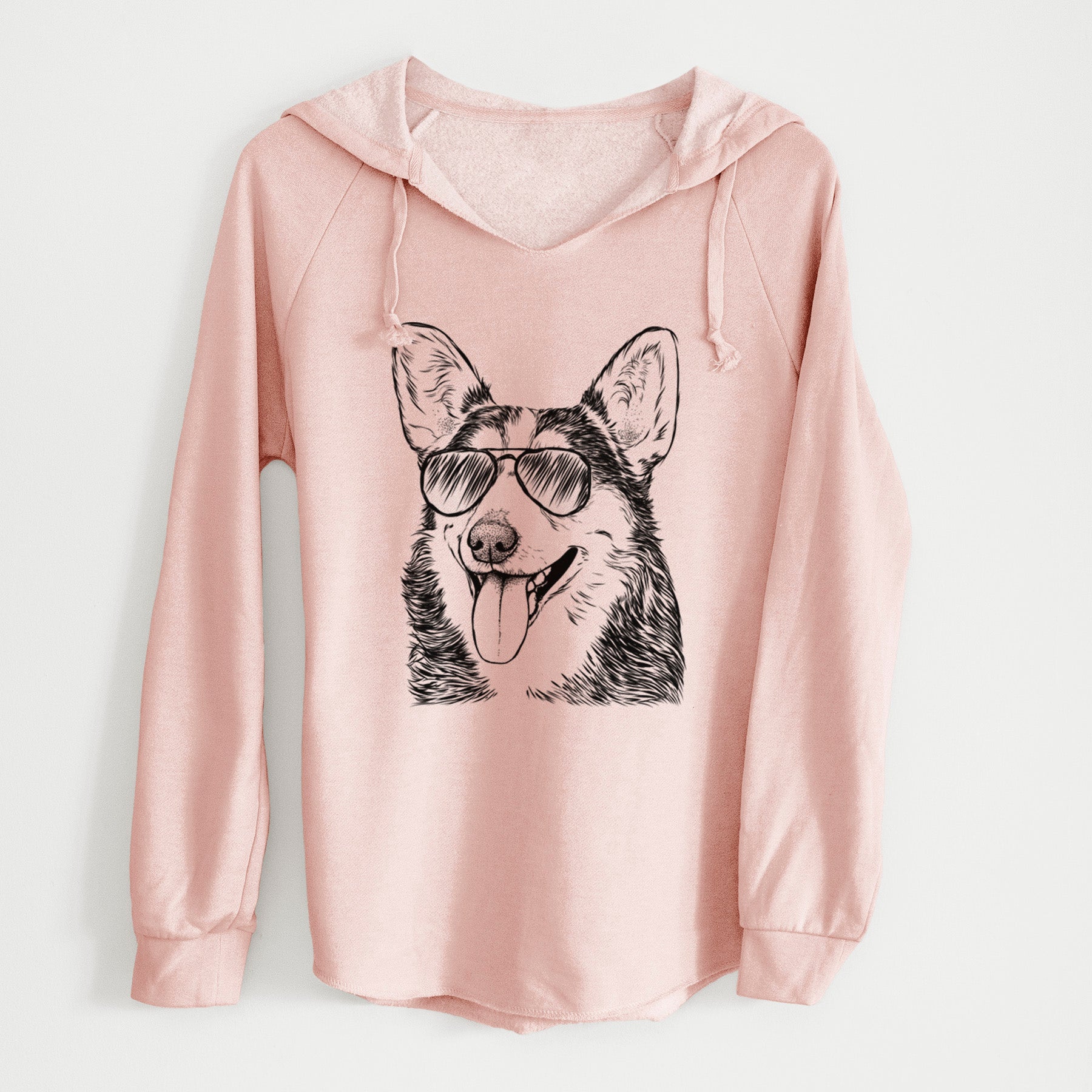 Aviator Darma the Corgi - Cali Wave Hooded Sweatshirt