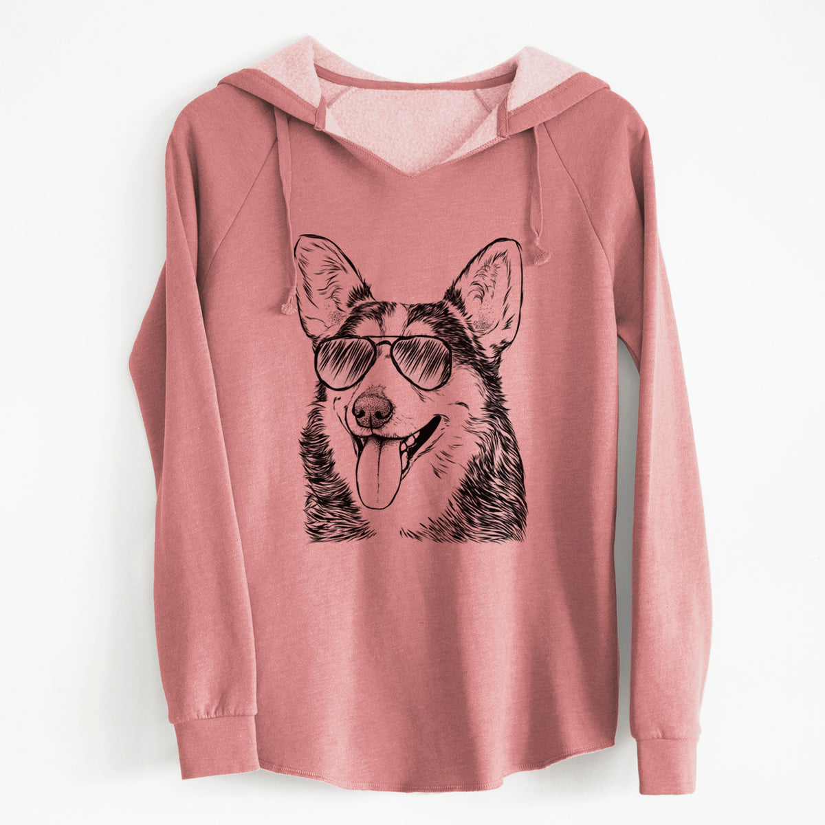 Aviator Darma the Corgi - Cali Wave Hooded Sweatshirt