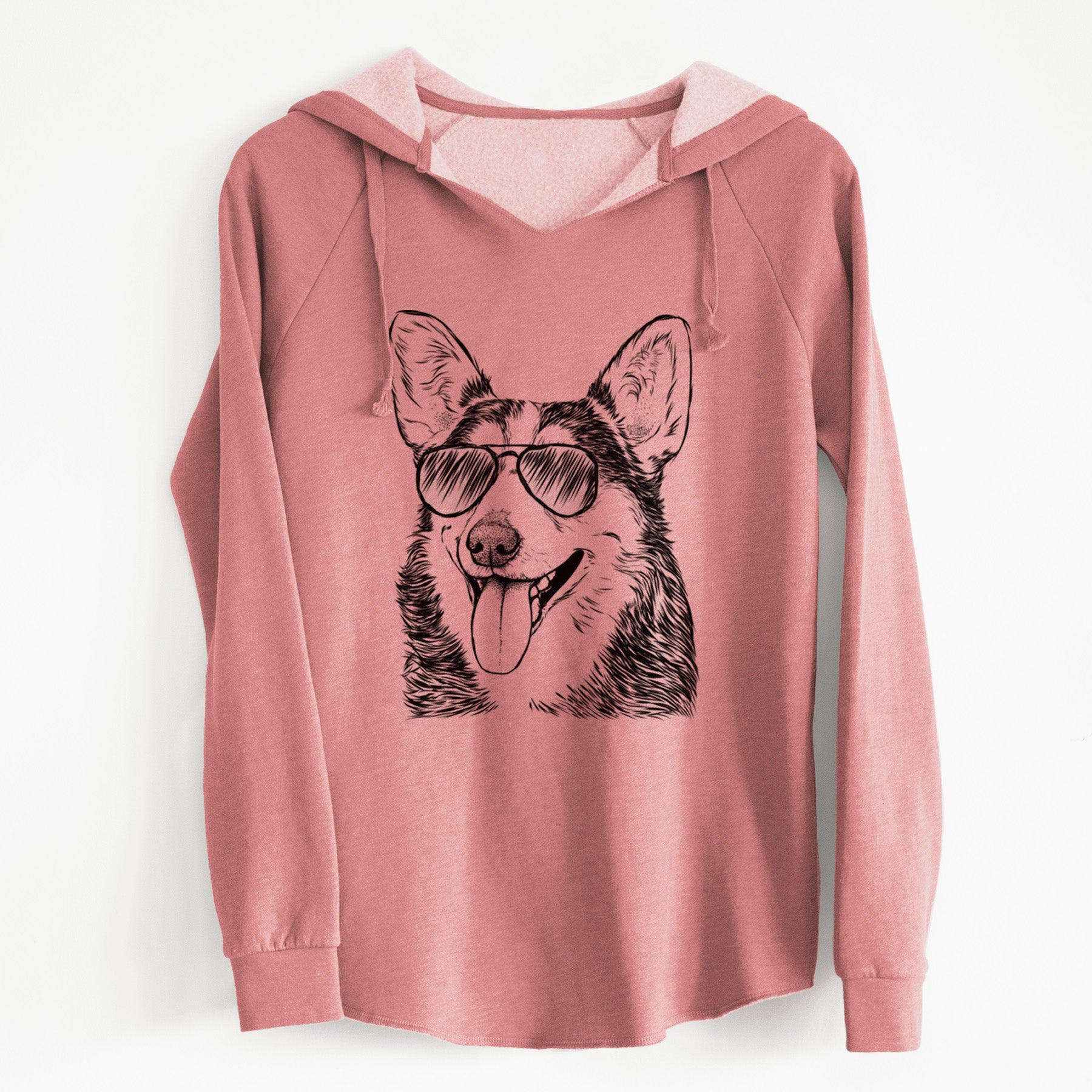 Aviator Darma the Corgi - Cali Wave Hooded Sweatshirt