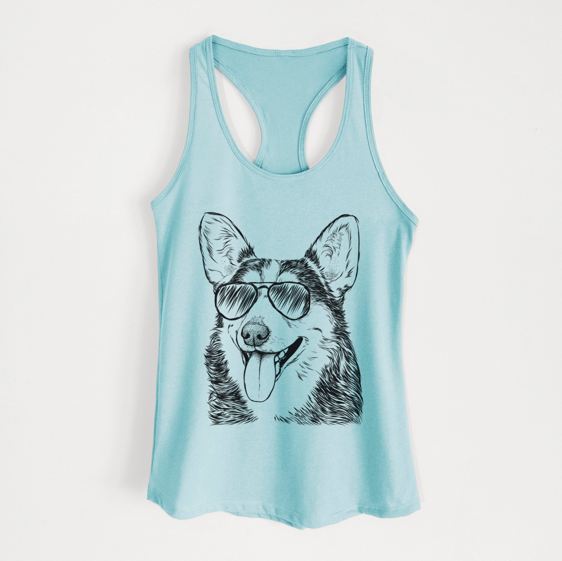 Darma the Corgi - Women's Racerback Tanktop