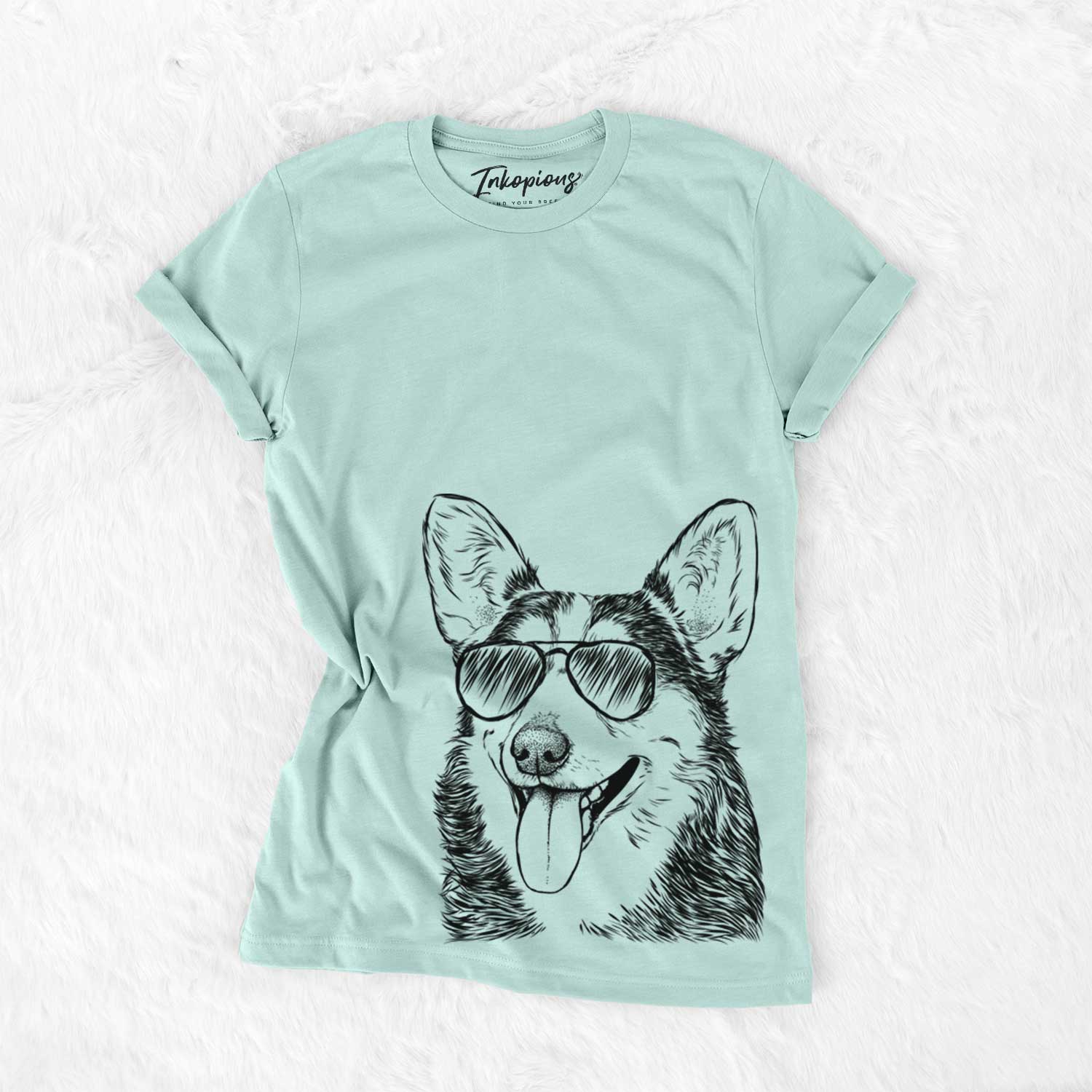 Aviator Darma the Corgi - Unisex Crewneck