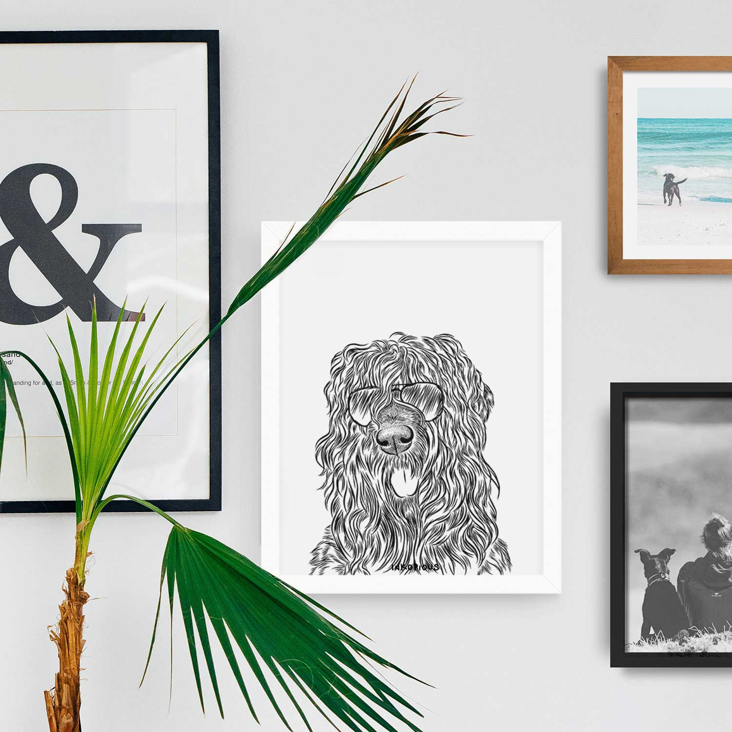 Darryl the Black Russian Terrier Art Print