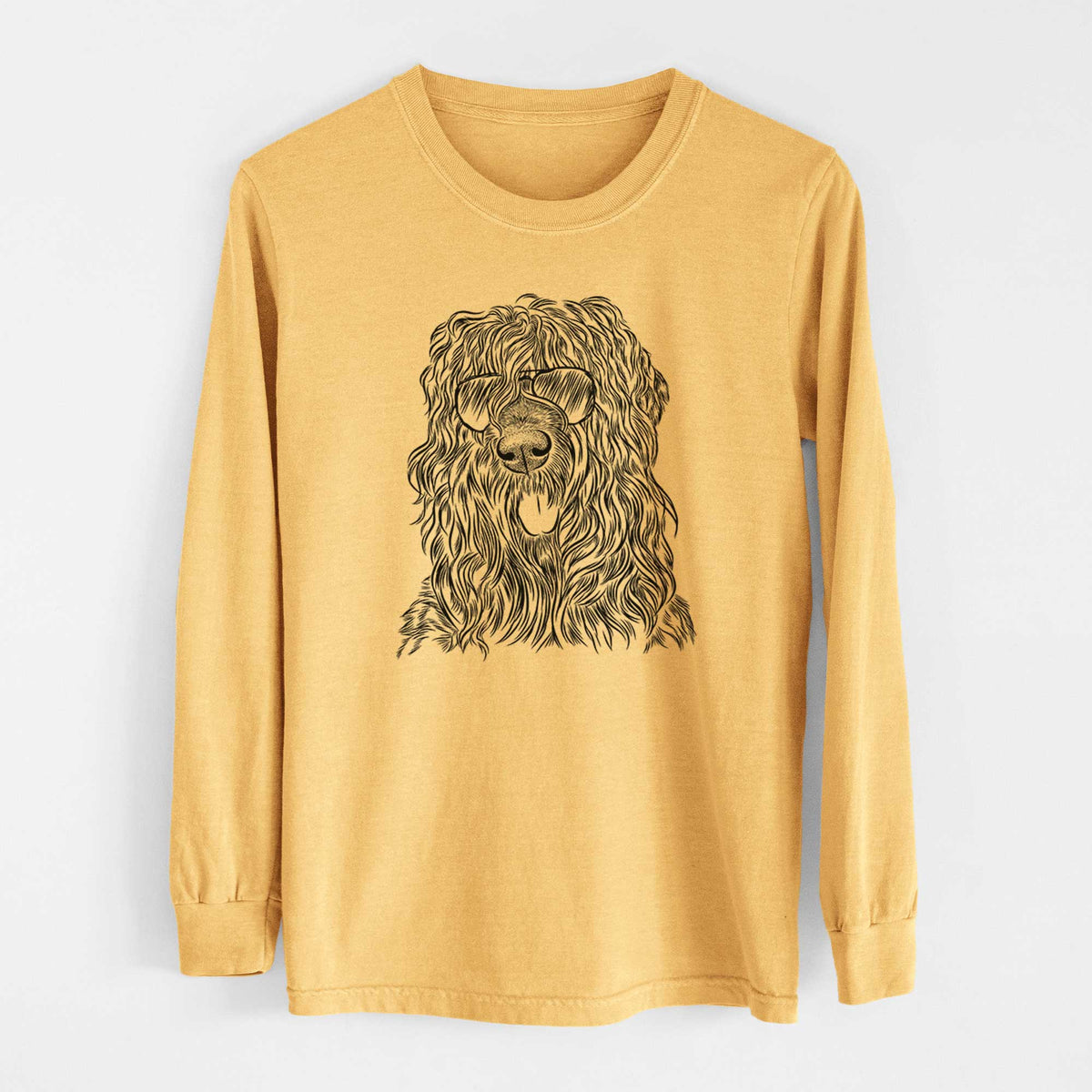 Aviators Darryl the Black Russian Terrier - Heavyweight 100% Cotton Long Sleeve