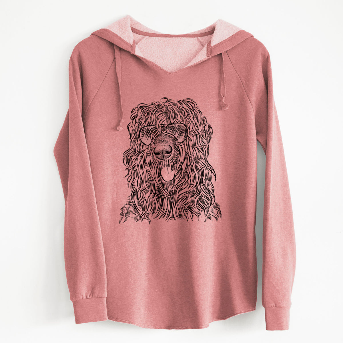 Aviator Darryl the Black Russian Terrier - Cali Wave Hooded Sweatshirt