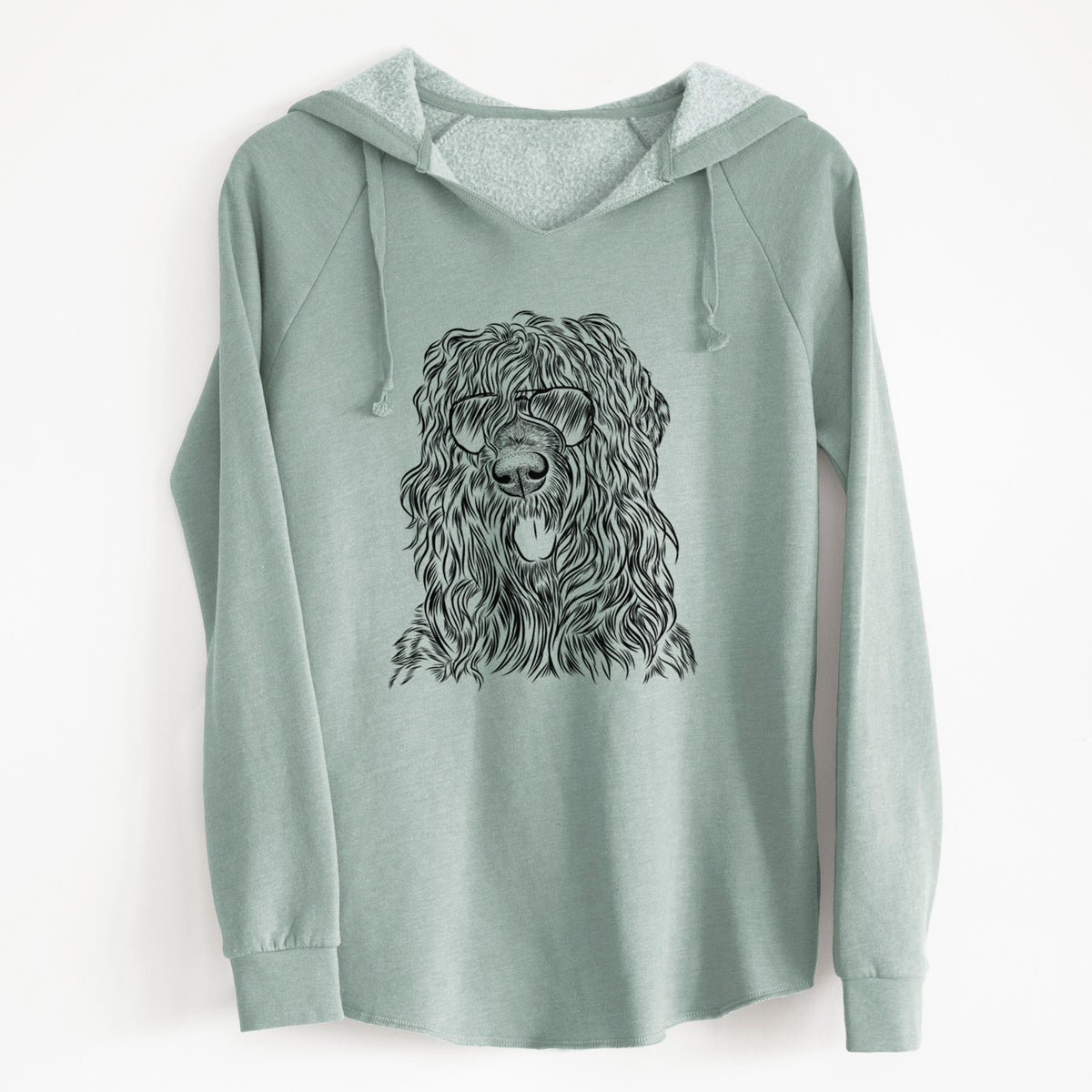 Aviator Darryl the Black Russian Terrier - Cali Wave Hooded Sweatshirt