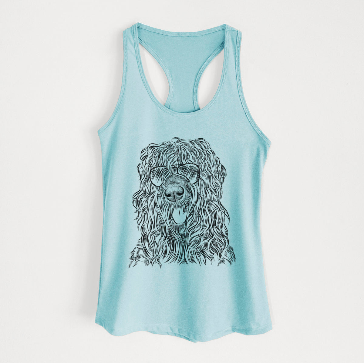 Darryl the Black Russian Terrier - Women's Racerback Tanktop
