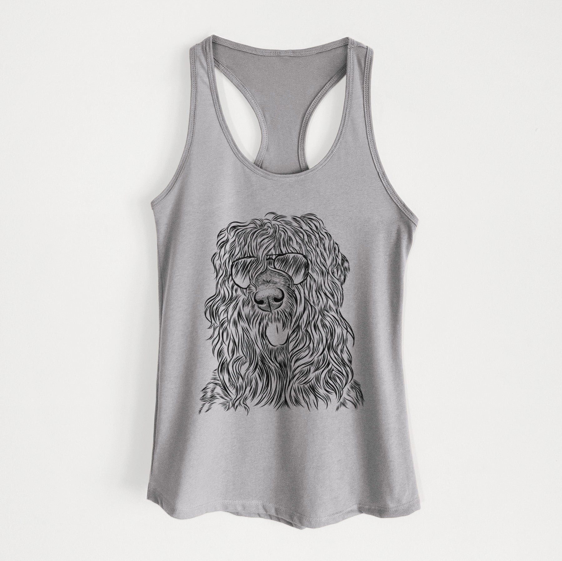 Darryl the Black Russian Terrier - Women's Racerback Tanktop