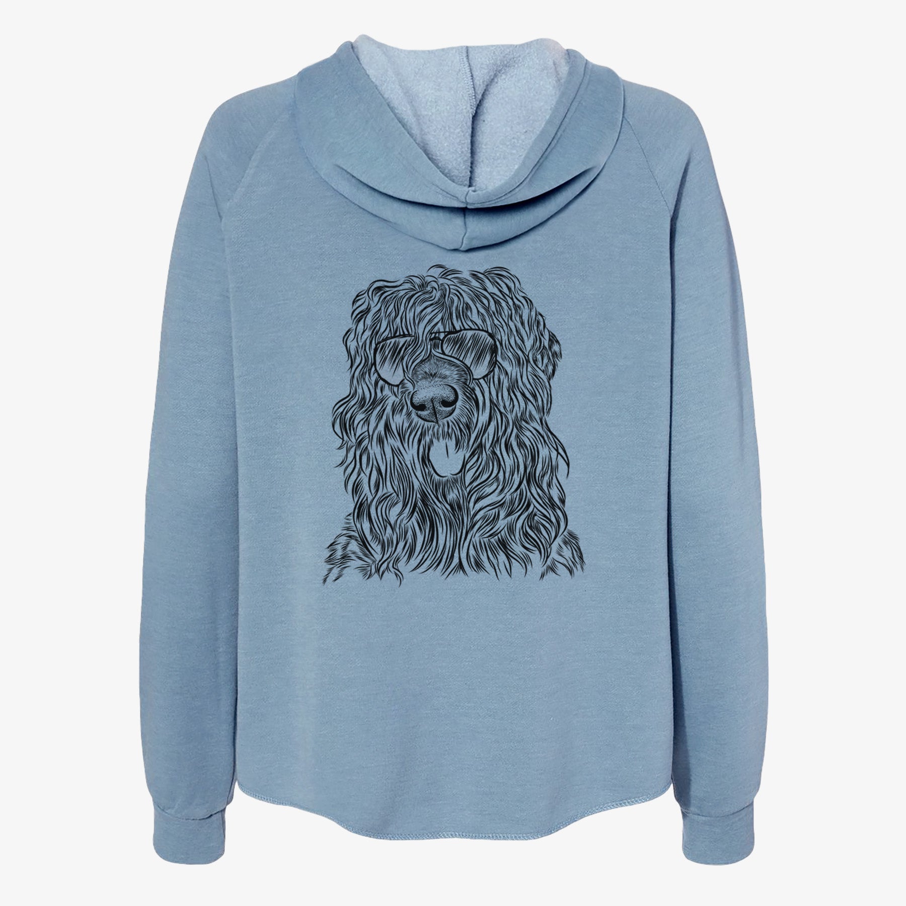 Darryl the Black Russian Terrier - Women's Cali Wave Zip-Up Sweatshirt