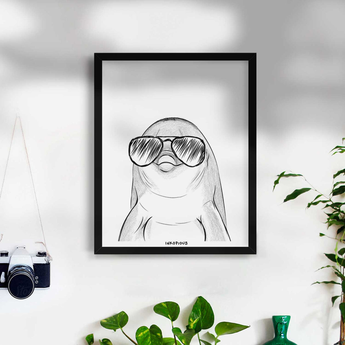 Dave the Dolphin Art Print