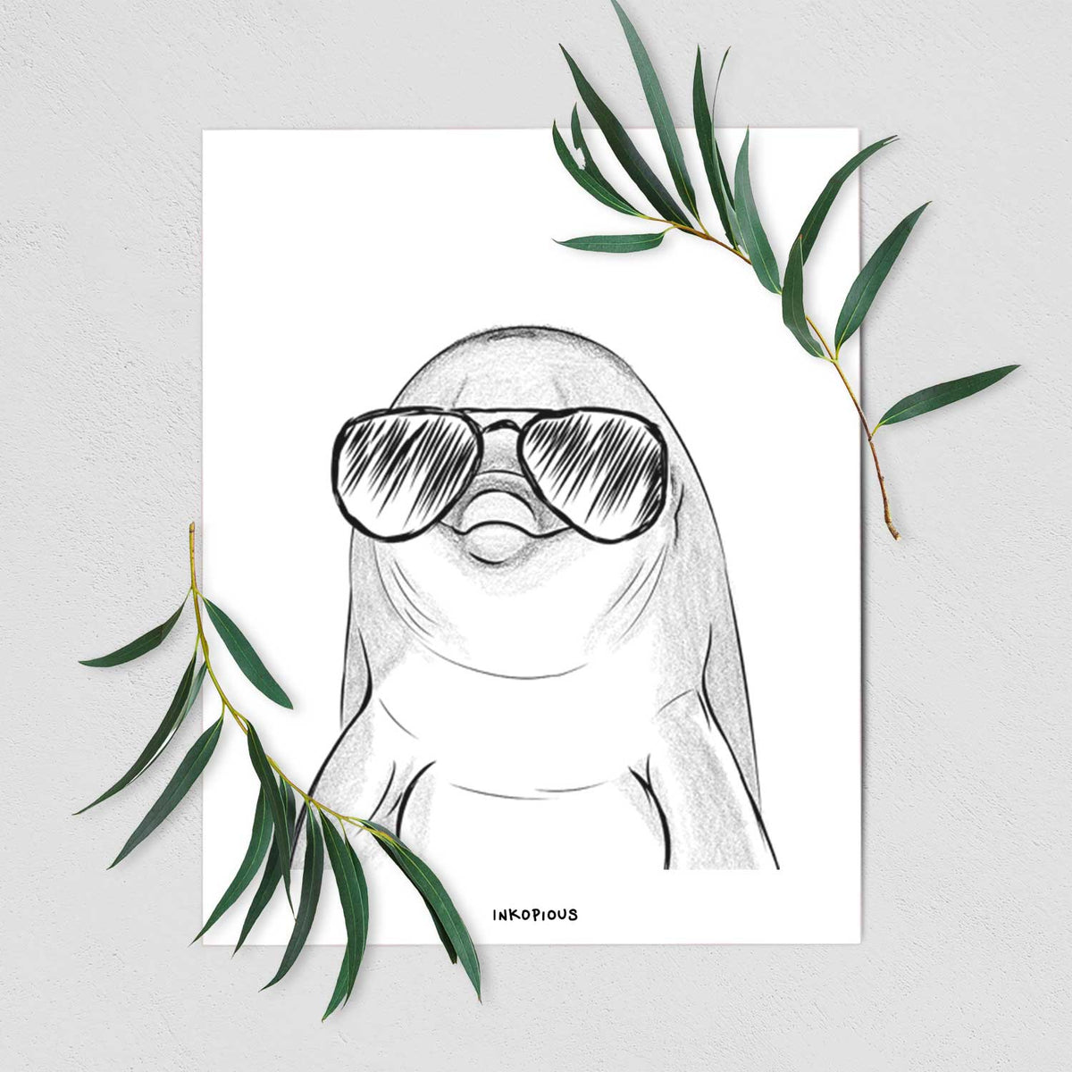 Dave the Dolphin Art Print