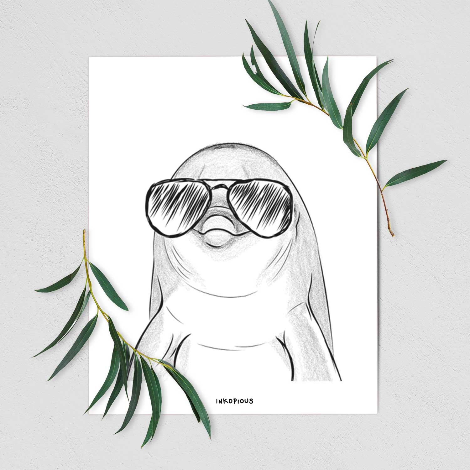 Dave the Dolphin Art Print