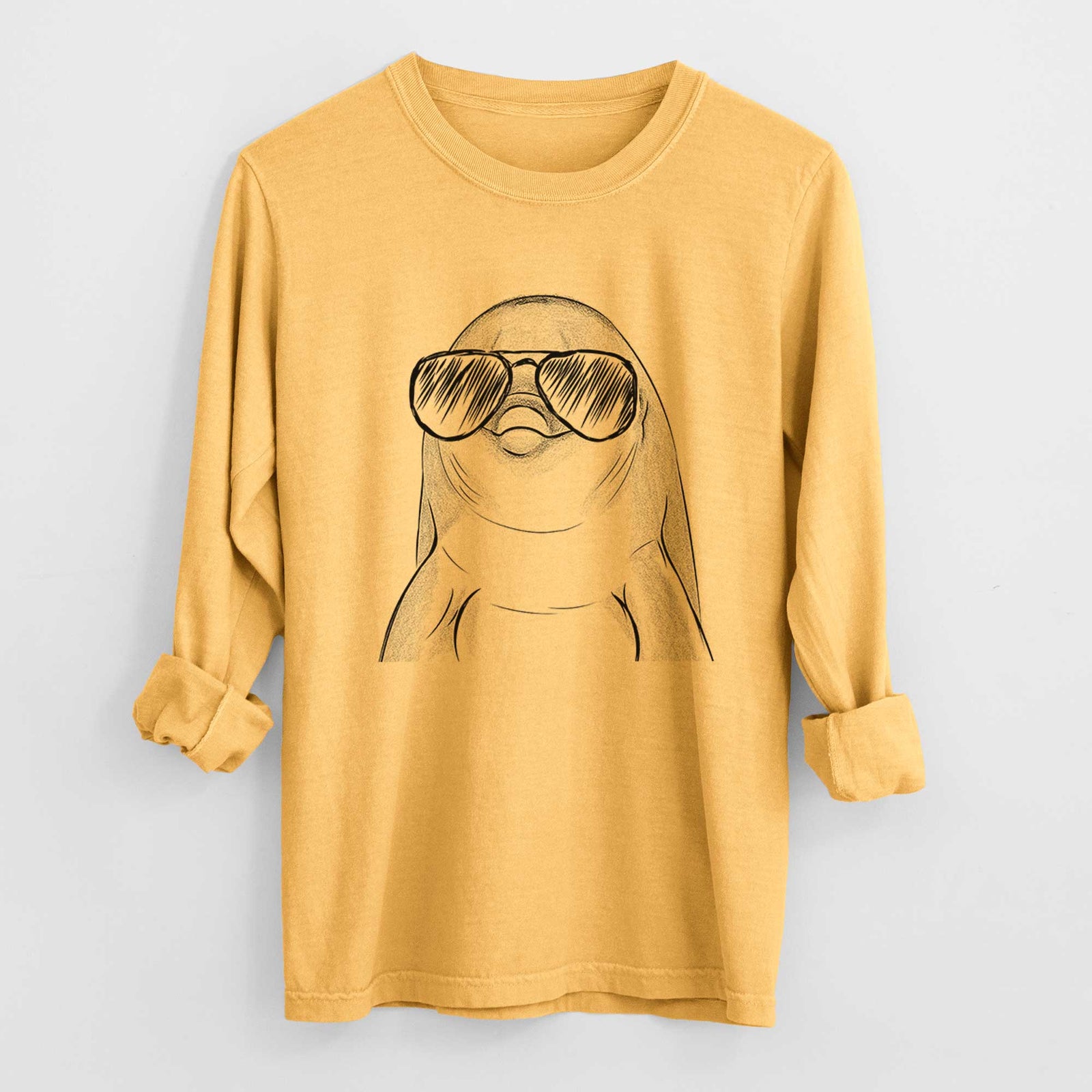Aviators Dave the Dolphin - Heavyweight 100% Cotton Long Sleeve