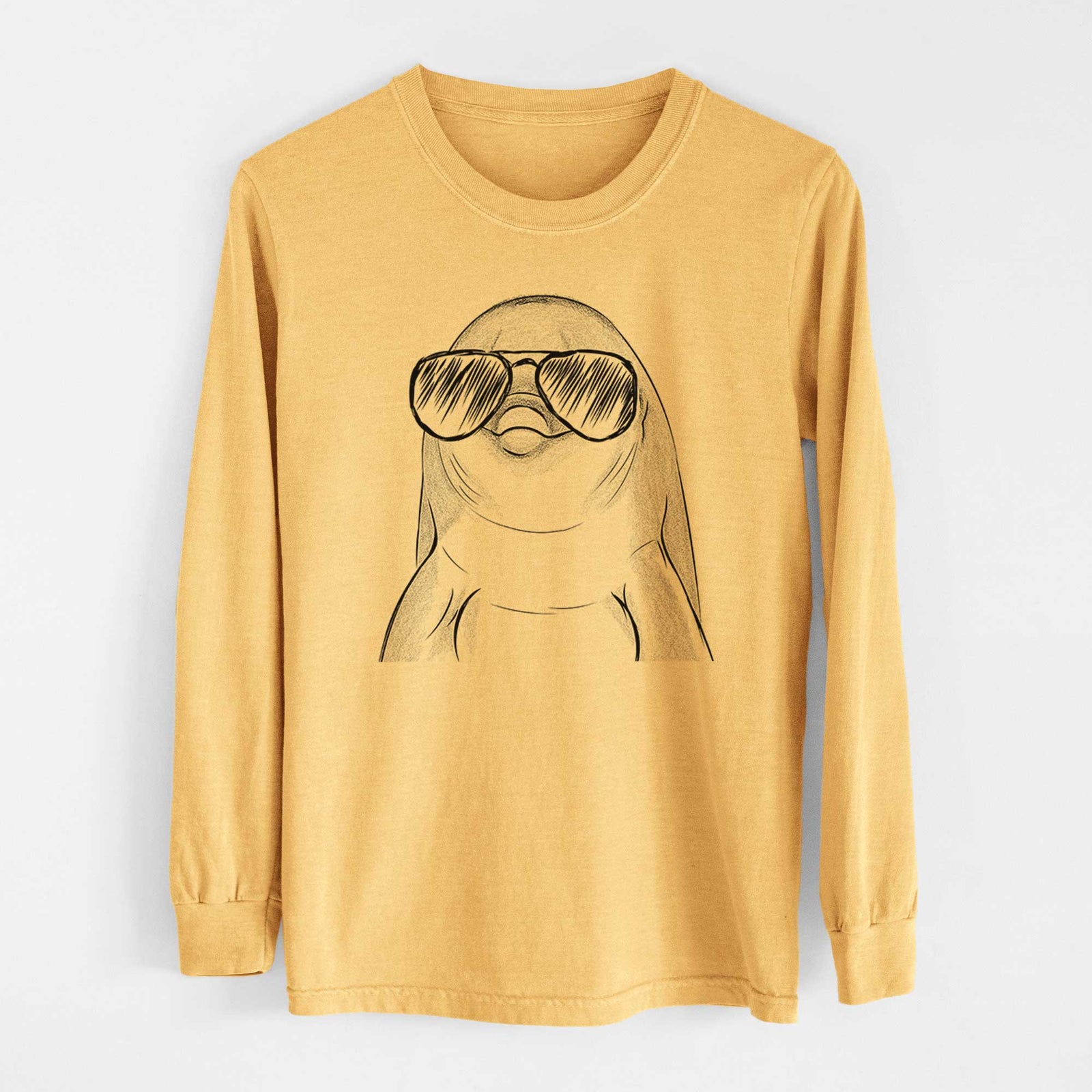Aviators Dave the Dolphin - Heavyweight 100% Cotton Long Sleeve
