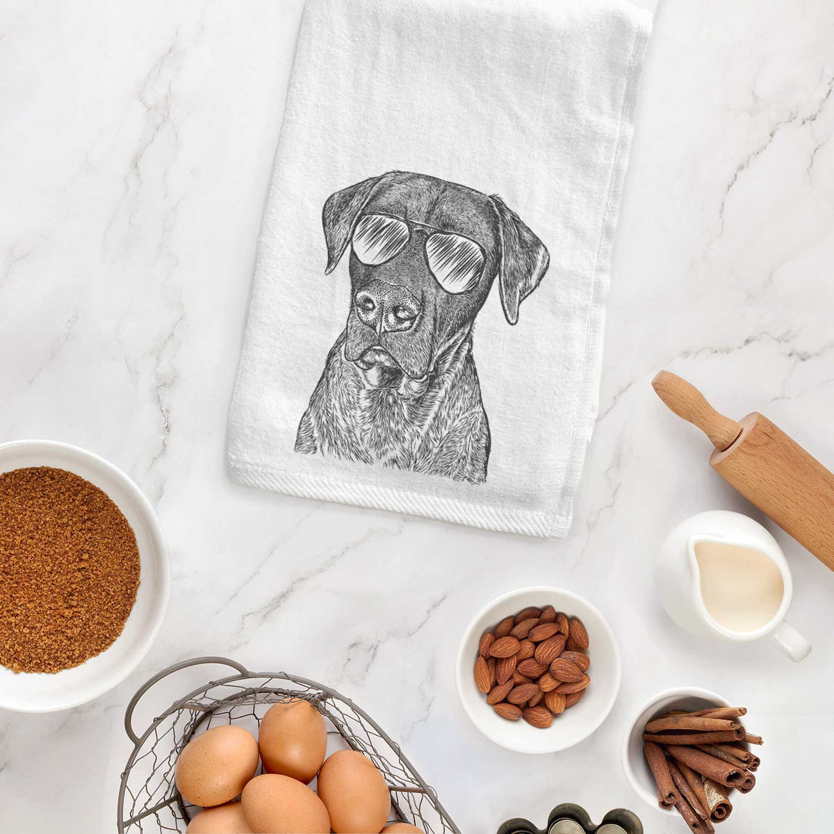 David the Boxador Decorative Hand Towel