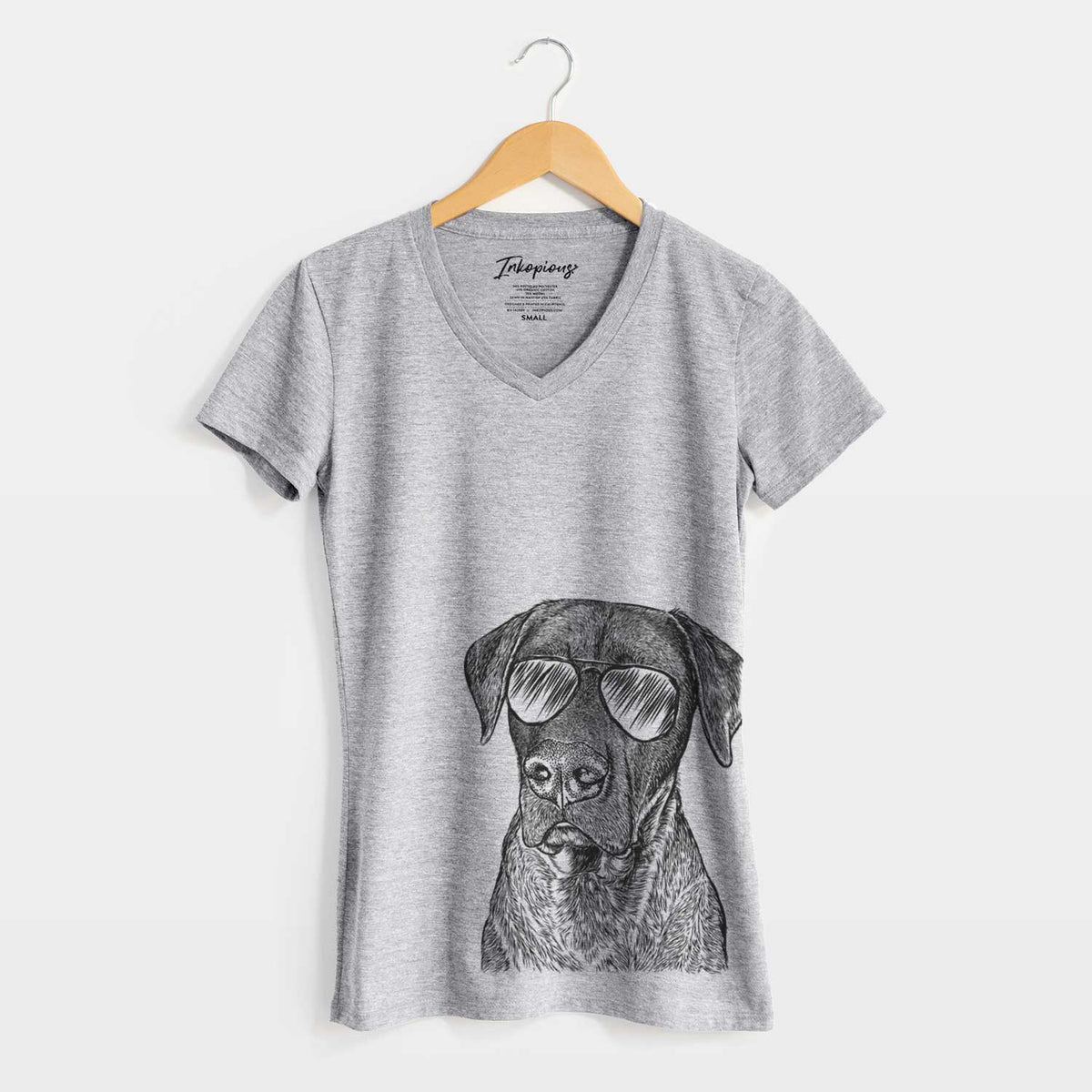 Aviator David the Boxador - Women&#39;s V-neck Shirt