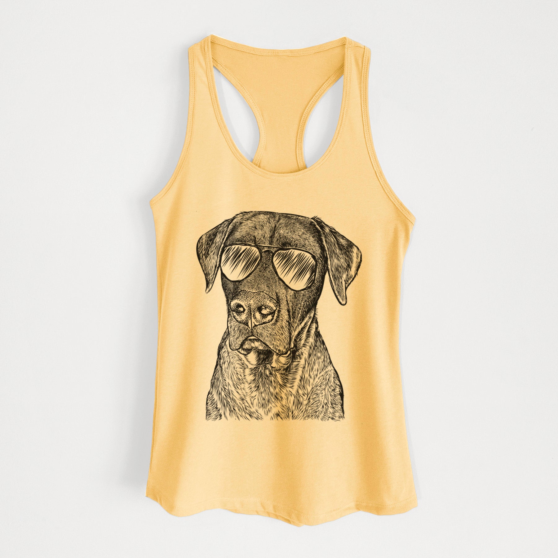 David the Boxador - Women's Racerback Tanktop