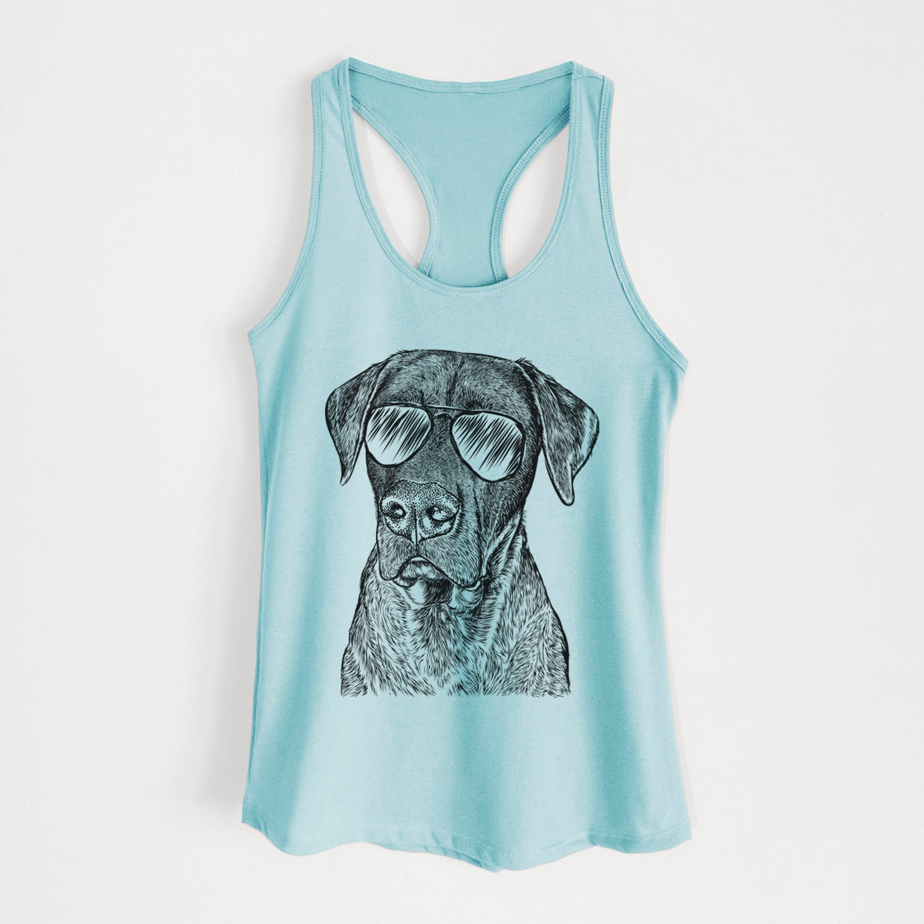 David the Boxador - Women's Racerback Tanktop