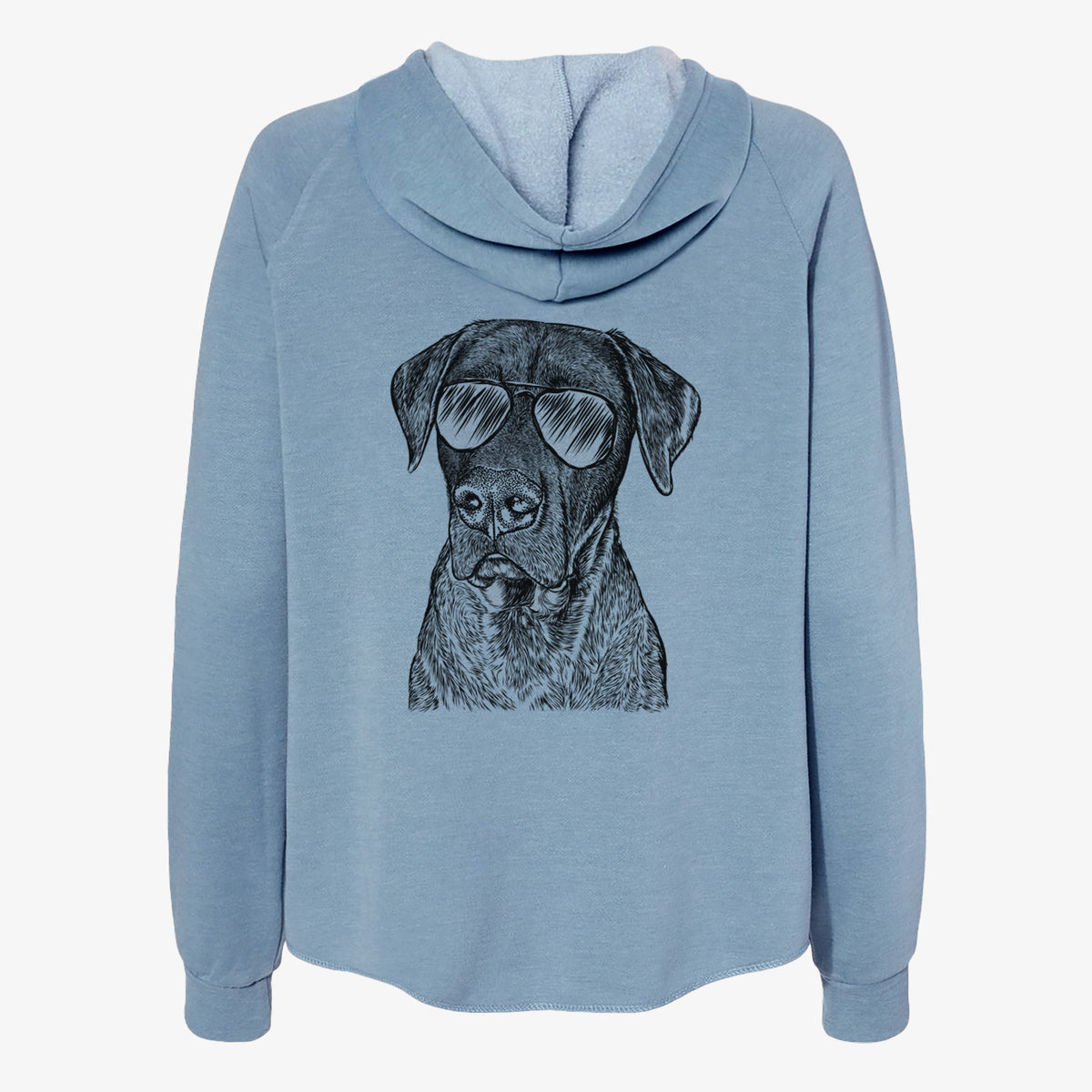 David the Boxador - Women's Cali Wave Zip-Up Sweatshirt