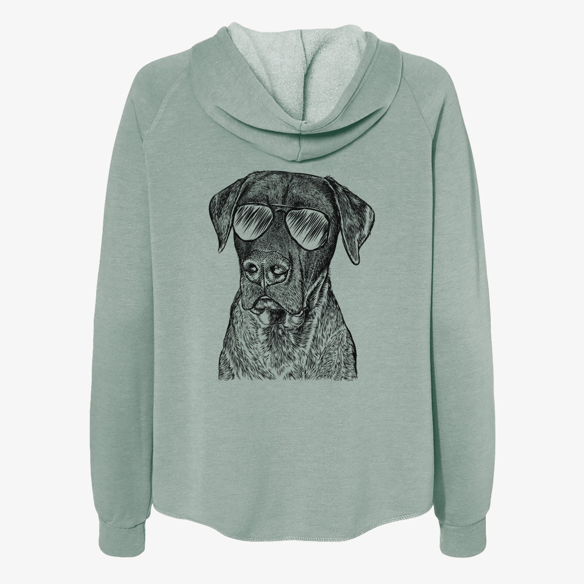 David the Boxador - Women's Cali Wave Zip-Up Sweatshirt