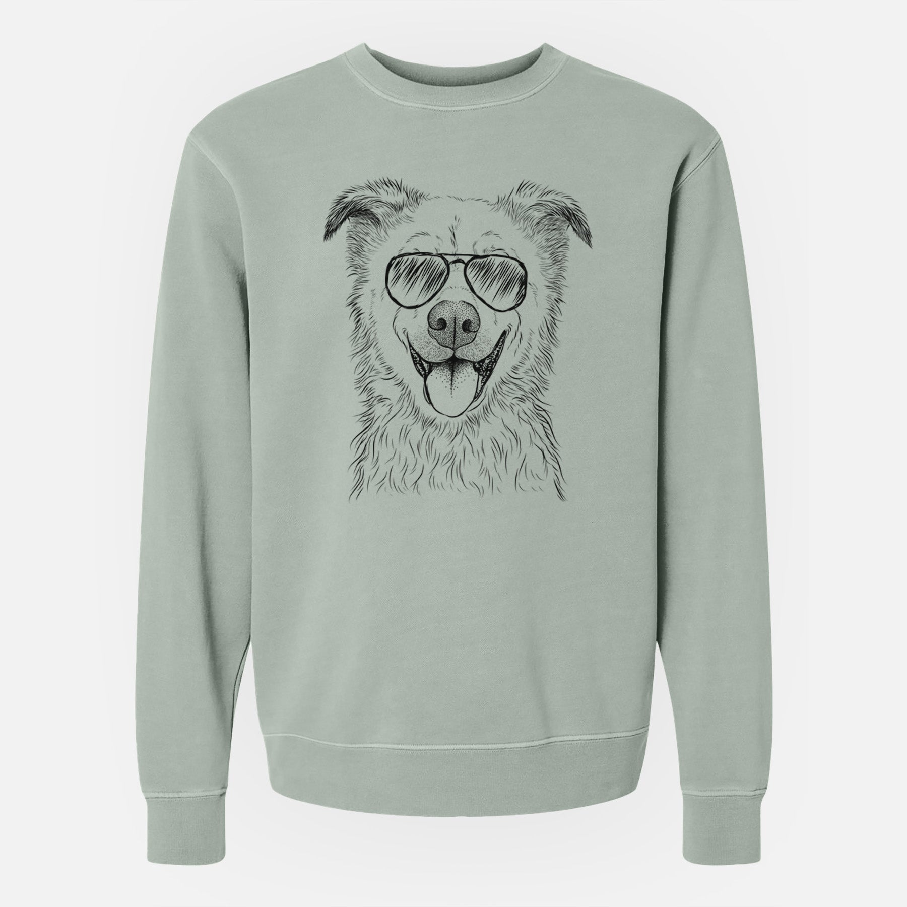 Aviator Dawson the Mixed Breed - Unisex Pigment Dyed Crew Sweatshirt