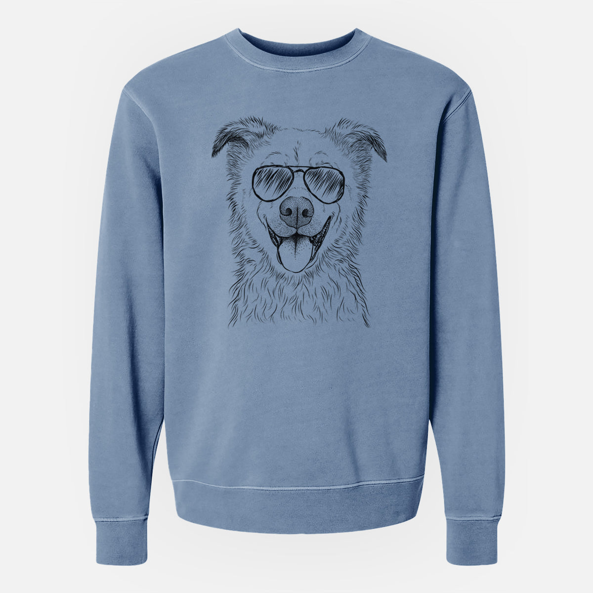 Aviator Dawson the Mixed Breed - Unisex Pigment Dyed Crew Sweatshirt
