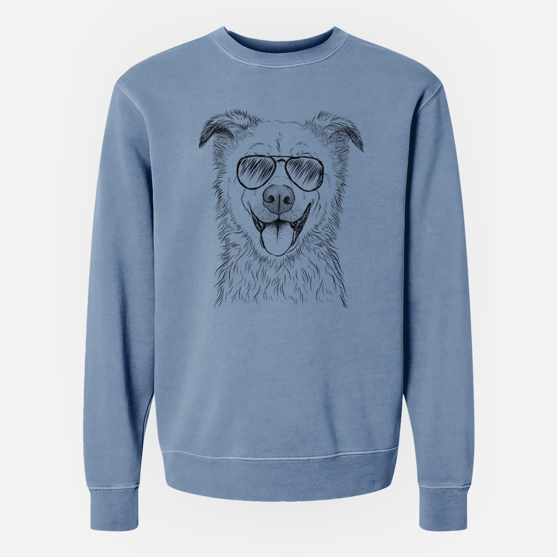 Aviator Dawson the Mixed Breed - Unisex Pigment Dyed Crew Sweatshirt