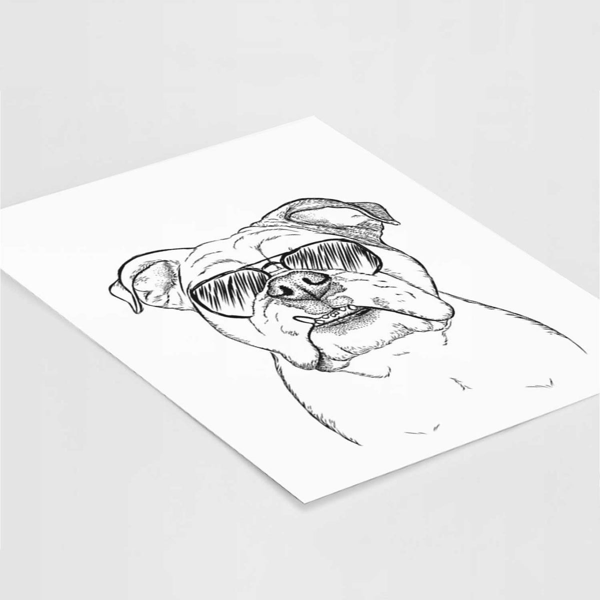 Dazy the English Bulldog Art Print