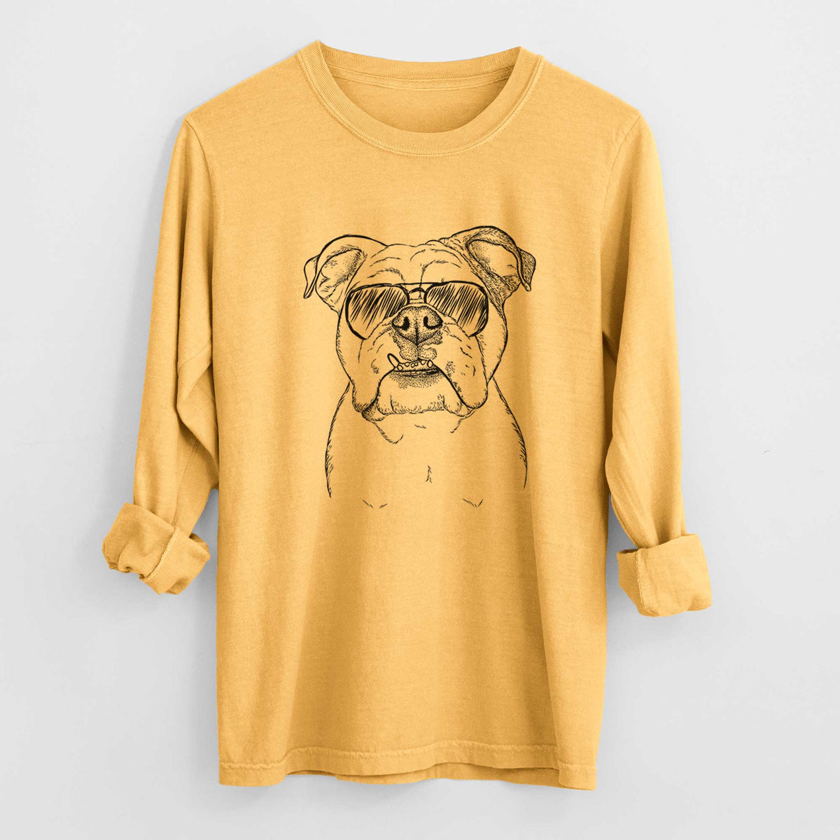 Aviators Dazy the English Bulldog - Heavyweight 100% Cotton Long Sleeve
