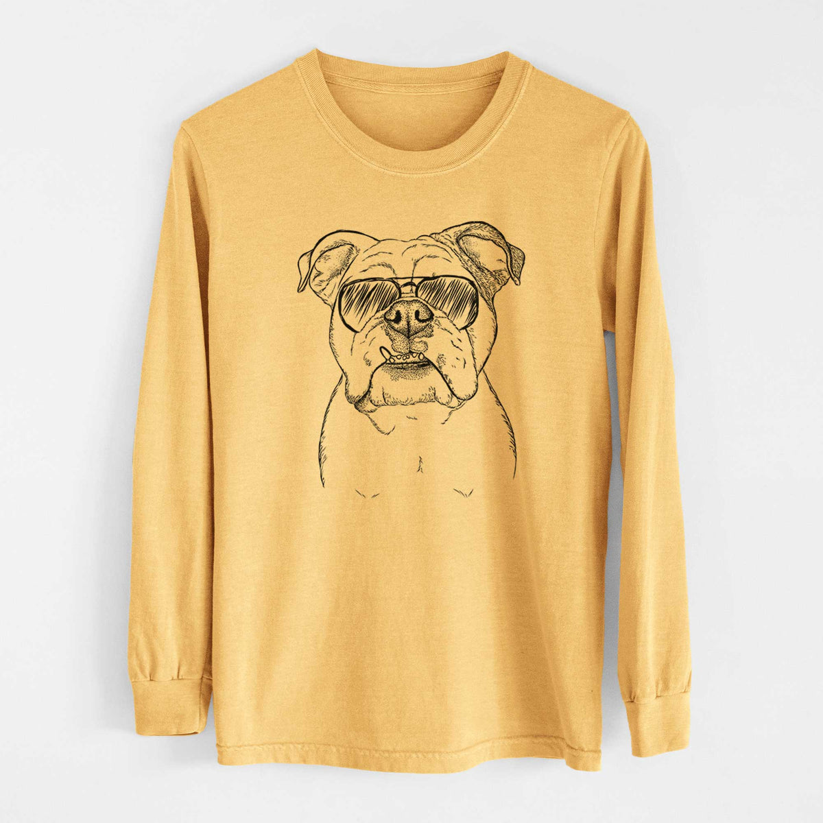 Aviators Dazy the English Bulldog - Heavyweight 100% Cotton Long Sleeve