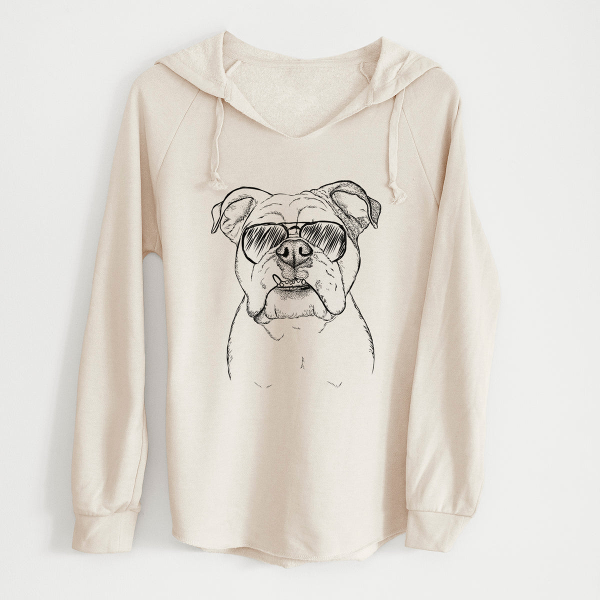 Aviator Dazy the English Bulldog - Cali Wave Hooded Sweatshirt