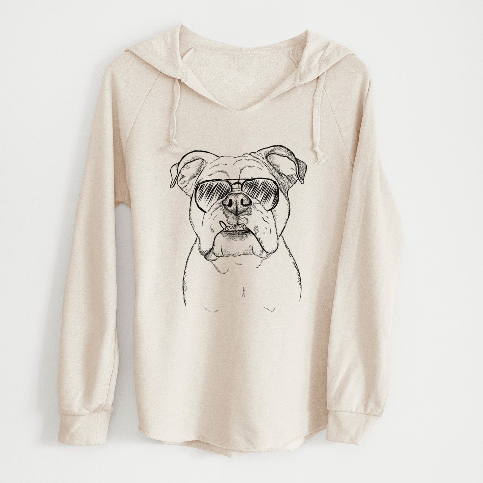 Aviator Dazy the English Bulldog - Cali Wave Hooded Sweatshirt