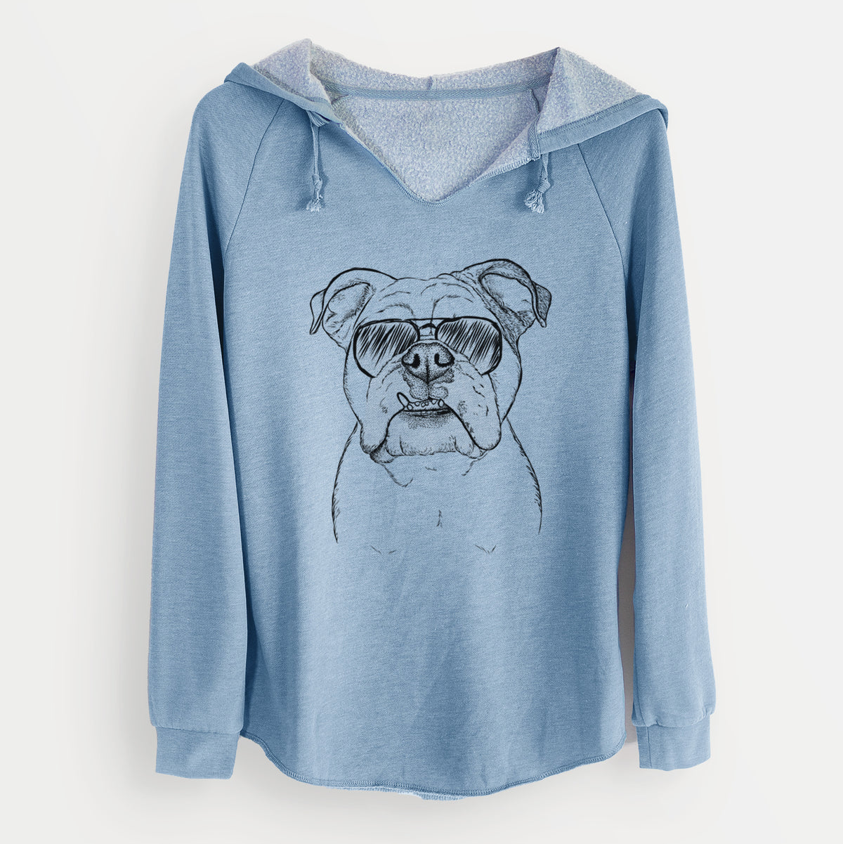 Aviator Dazy the English Bulldog - Cali Wave Hooded Sweatshirt