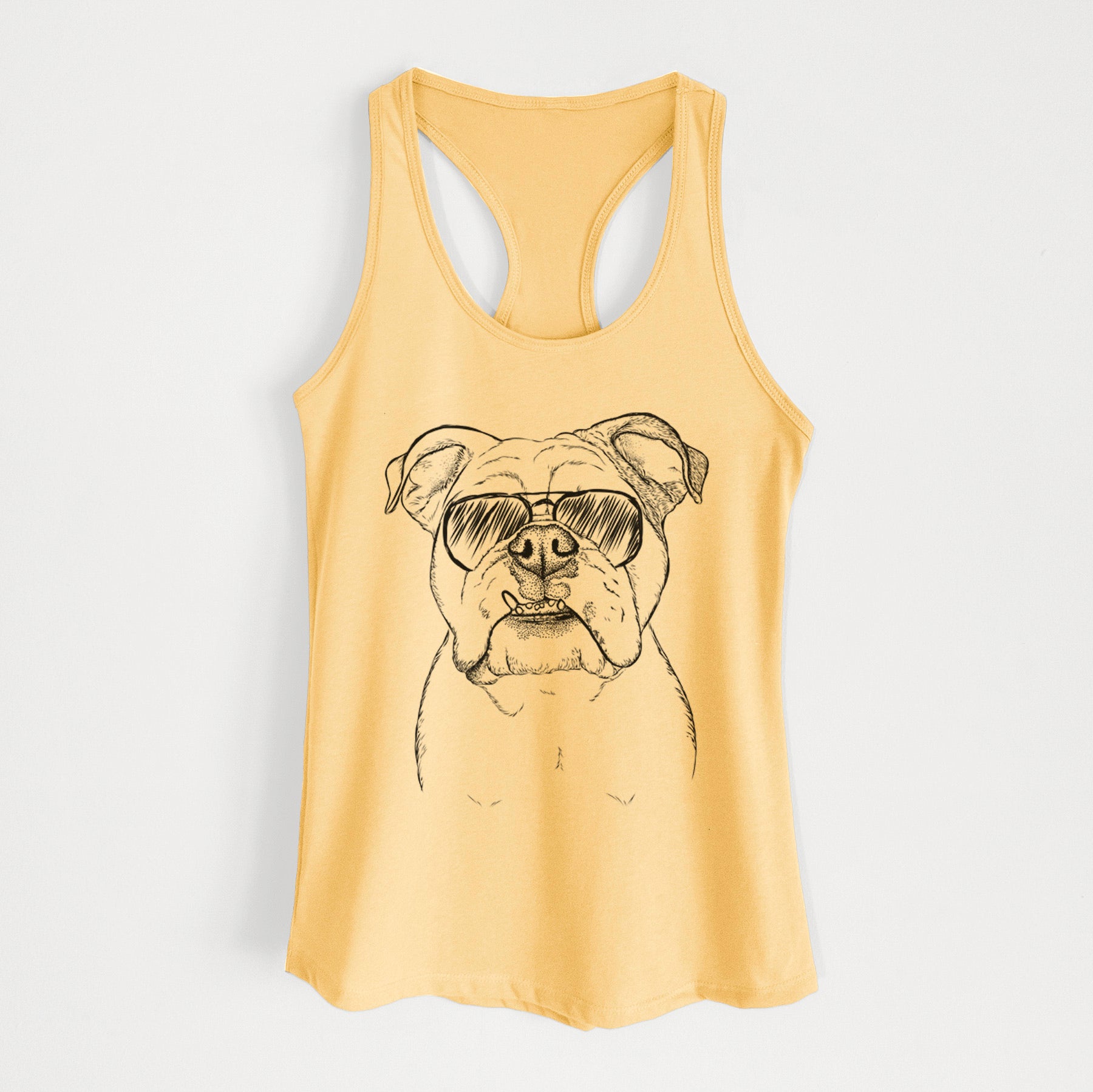 Dazy the English Bulldog - Women's Racerback Tanktop