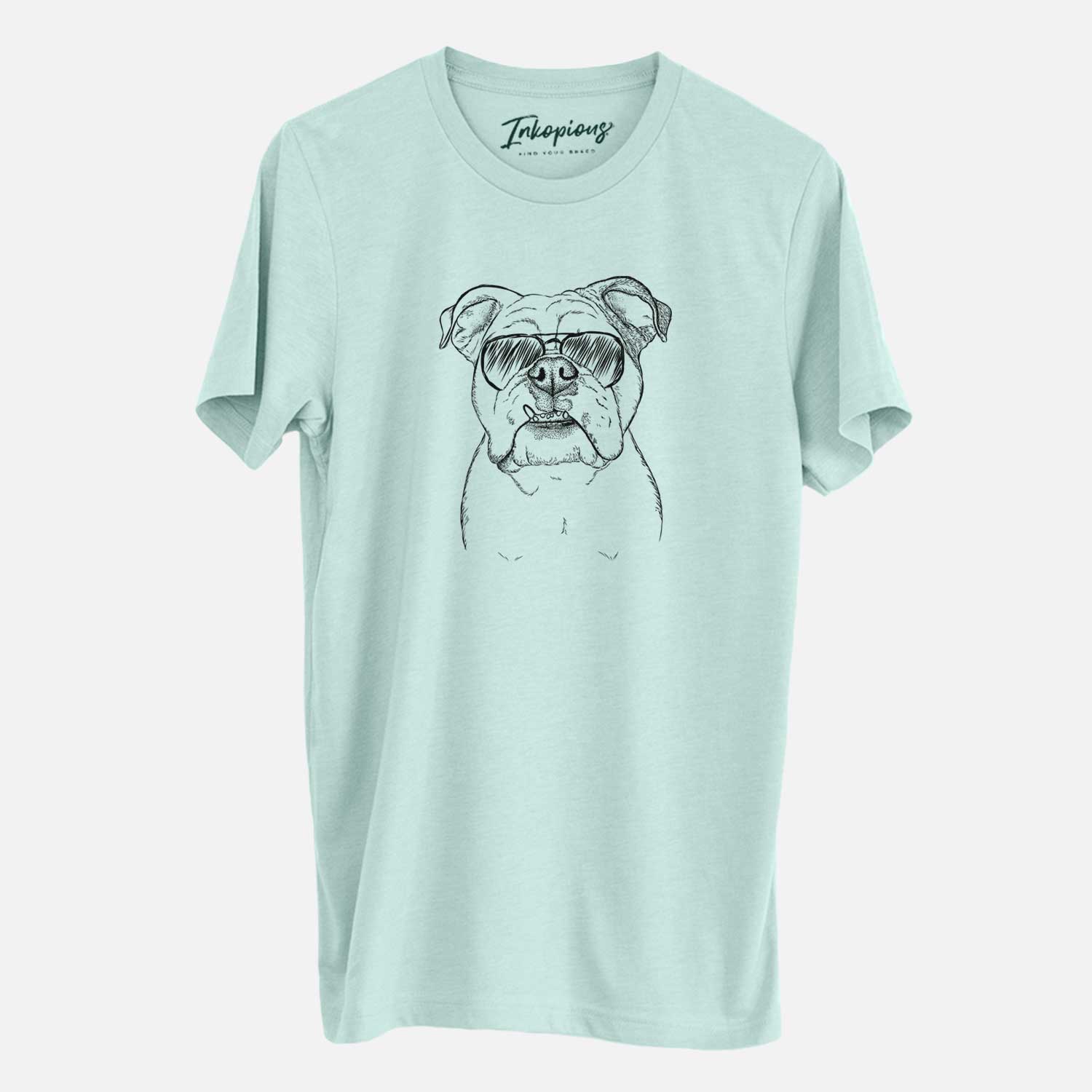 Aviator Dazy the English Bulldog - Unisex Crewneck