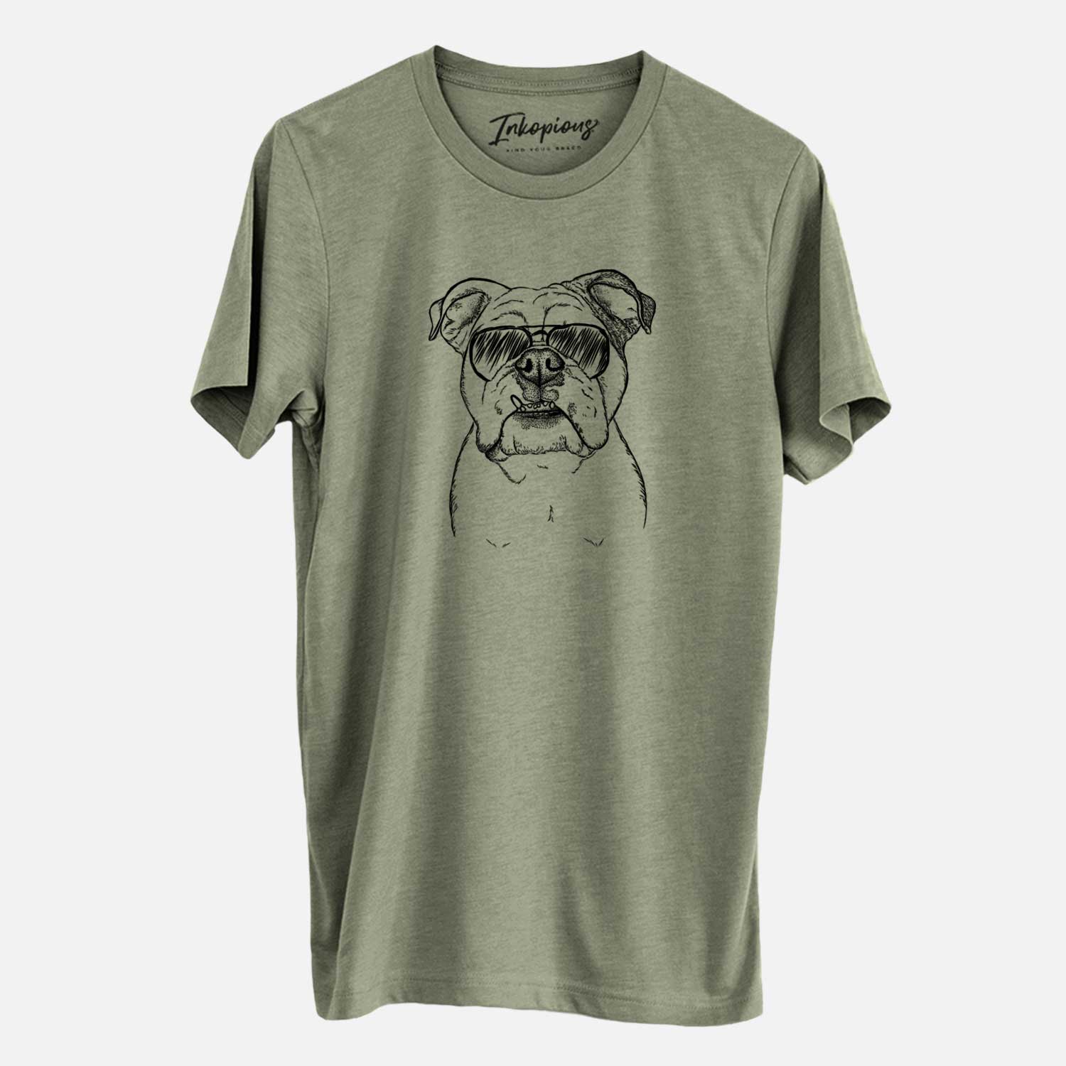 Aviator Dazy the English Bulldog - Unisex Crewneck