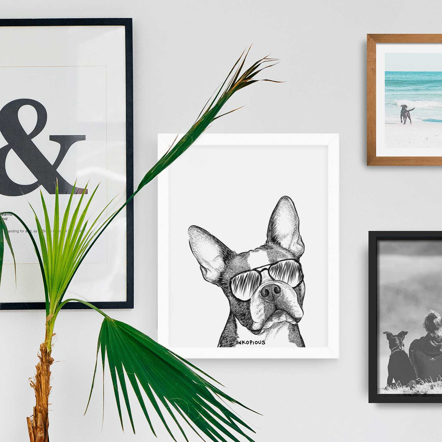 Dee Dee the Boston Terrier Art Print