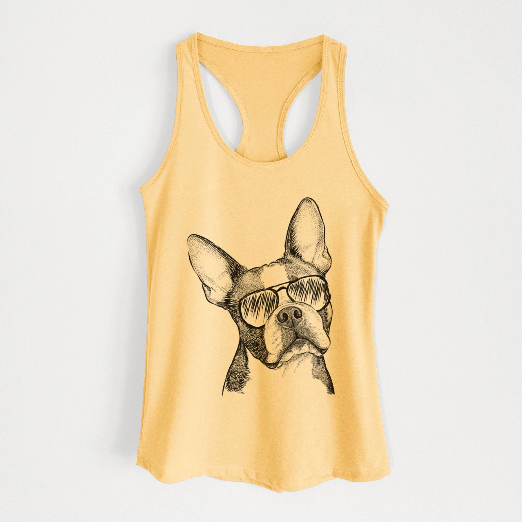 Dee Dee the Boston Terrier - Women's Racerback Tanktop