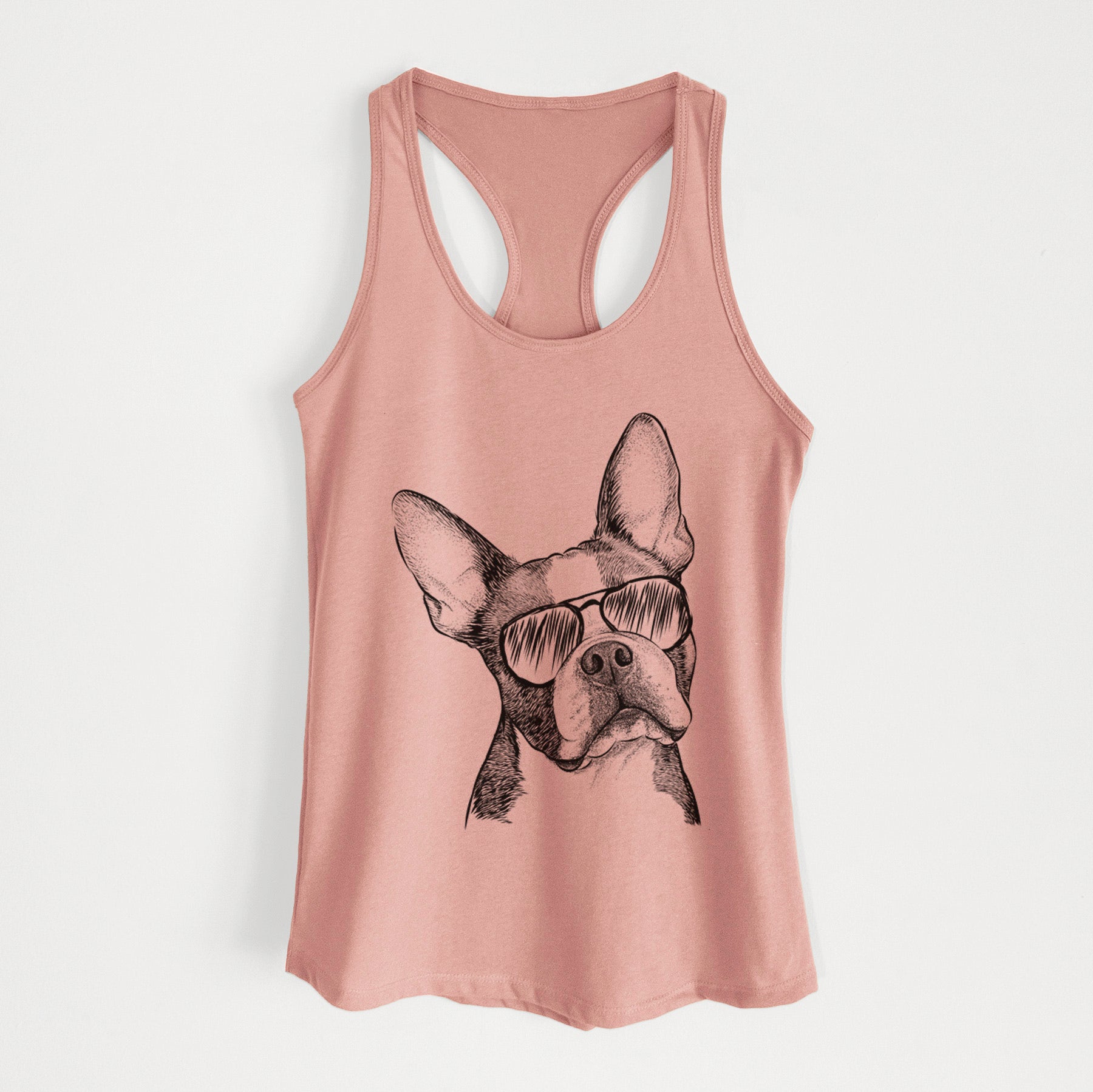 Dee Dee the Boston Terrier - Women's Racerback Tanktop