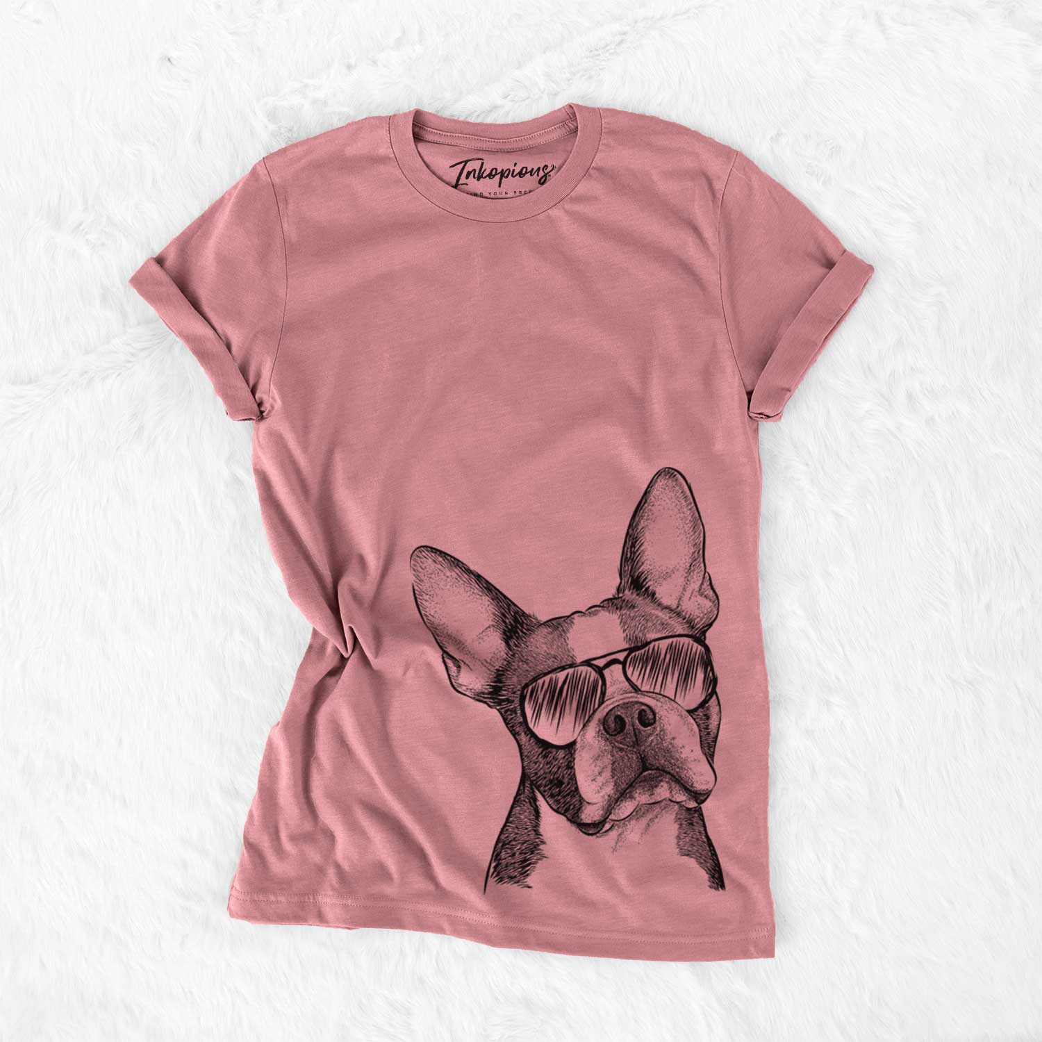 Aviator Dee Dee the Boston Terrier - Unisex Crewneck